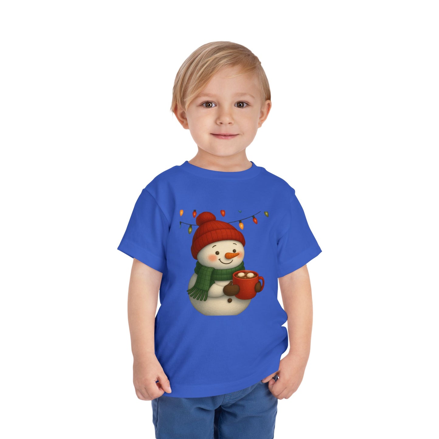 Snowman & Hot Chocolate Toddler Christmas Tee