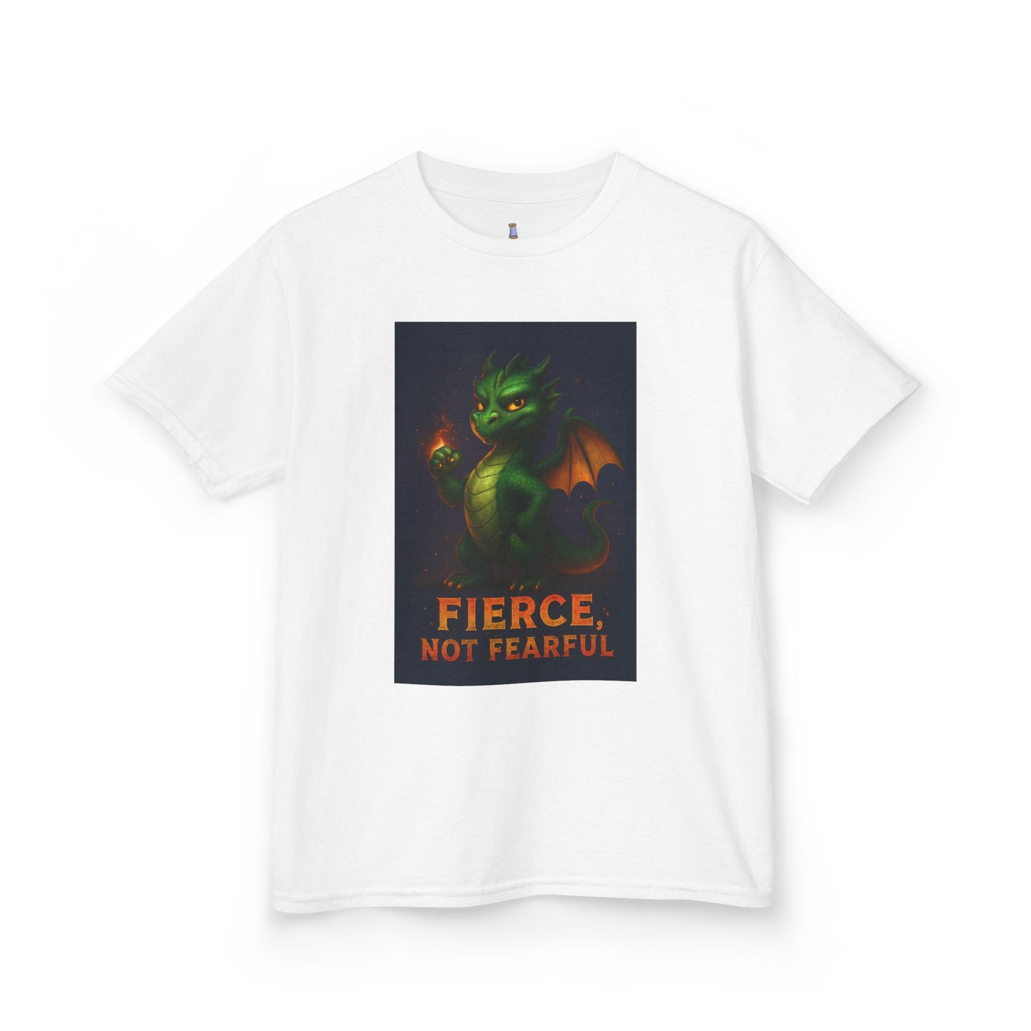 Fierce Kids Tee - Fun Cotton T-Shirt, Dragon Graphic, Gift for Boys & Girls, Halloween Costume, Birthday, Playtime Outfit, Adventure Wear