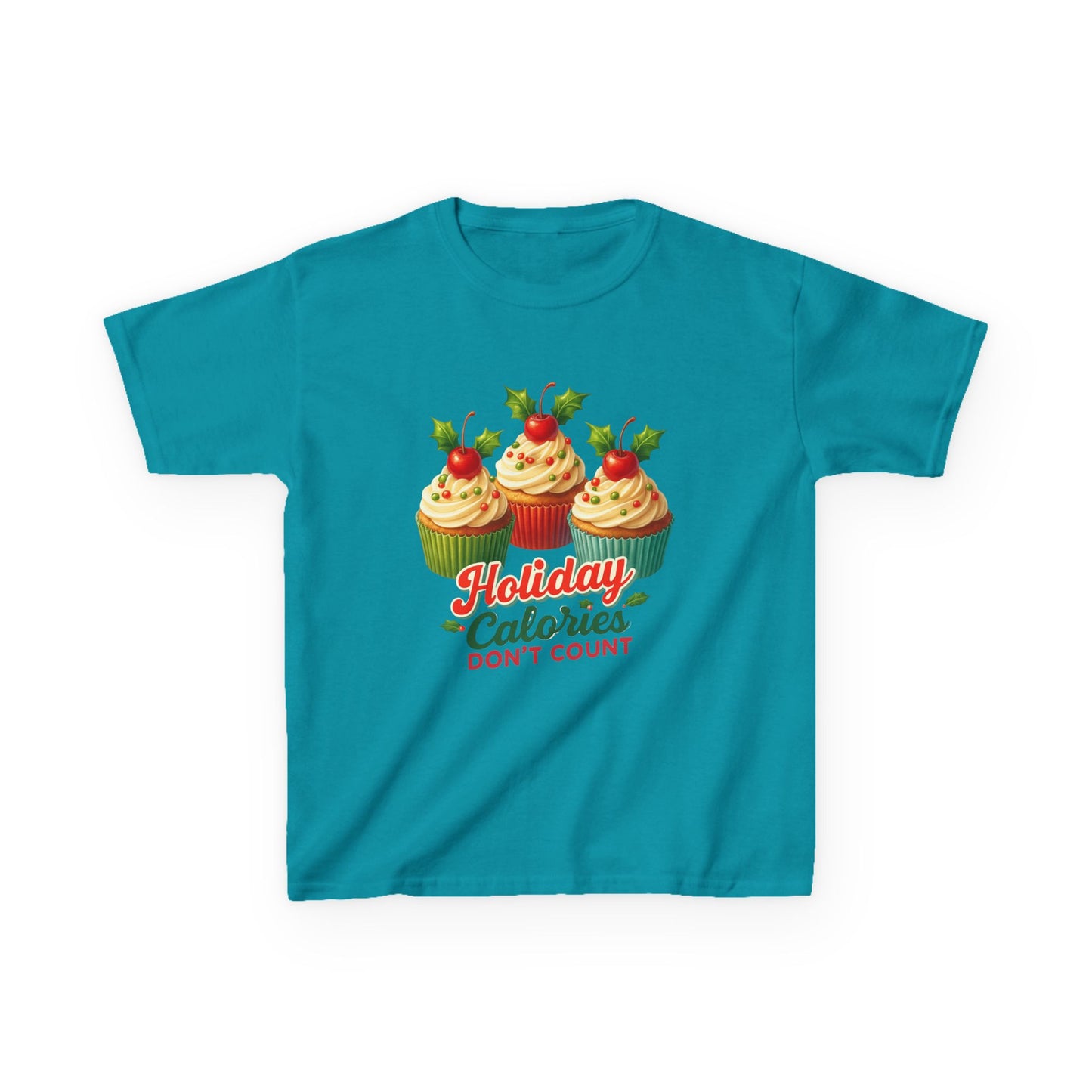 Holiday Cupcake Dino Tee - Christmas Fun!