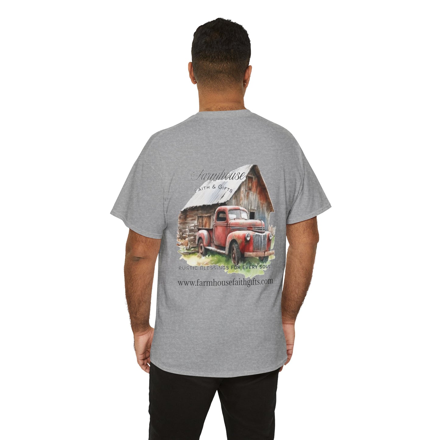 Rustic Farmhouse Unisex Tee, Country Style Shirt, Vintage Truck Tee, Back to Nature Apparel, Ideal Gift for Farm Lovers