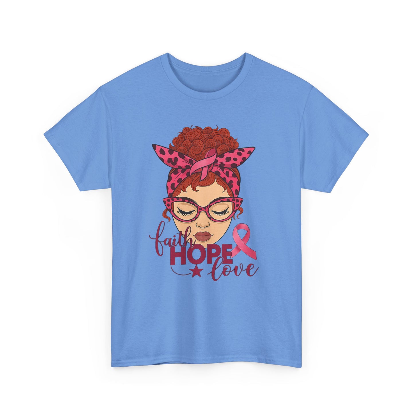 Hope, Faith & Love: Pink Ribbon Awareness Tee