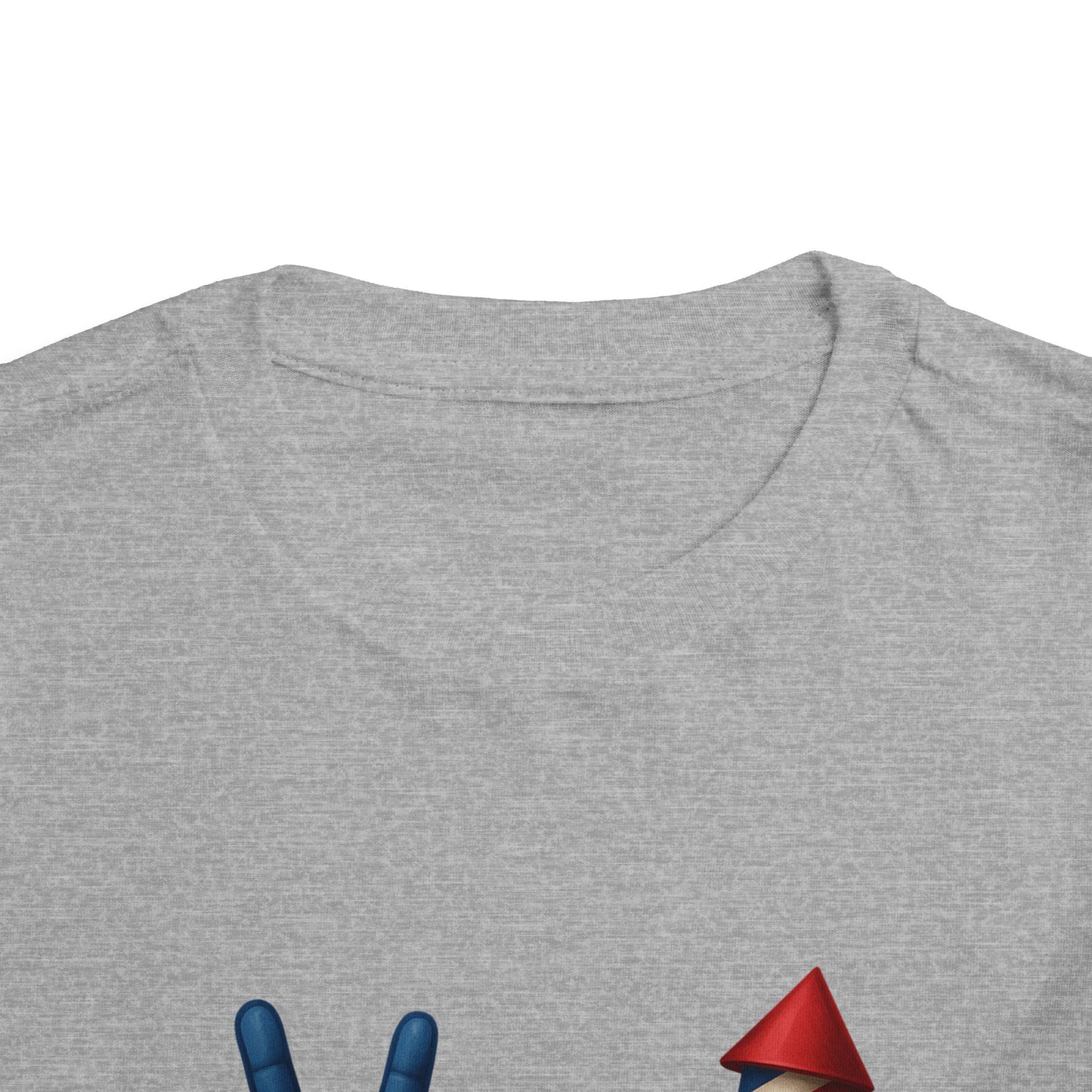 4th of July Peace & Heart Tee: Patriotic Toddler Shirt