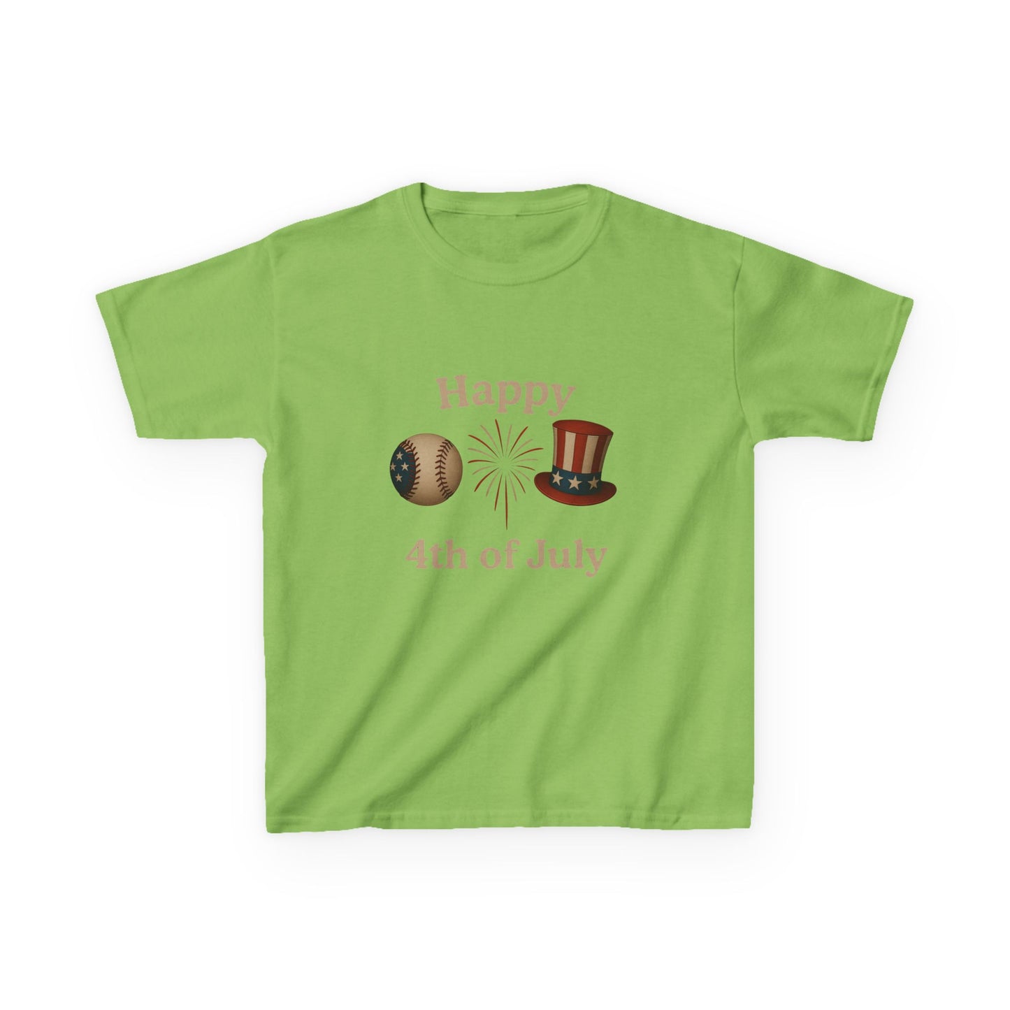 Happy 4th of July Dino Tee - Kids Patriotic Shirt