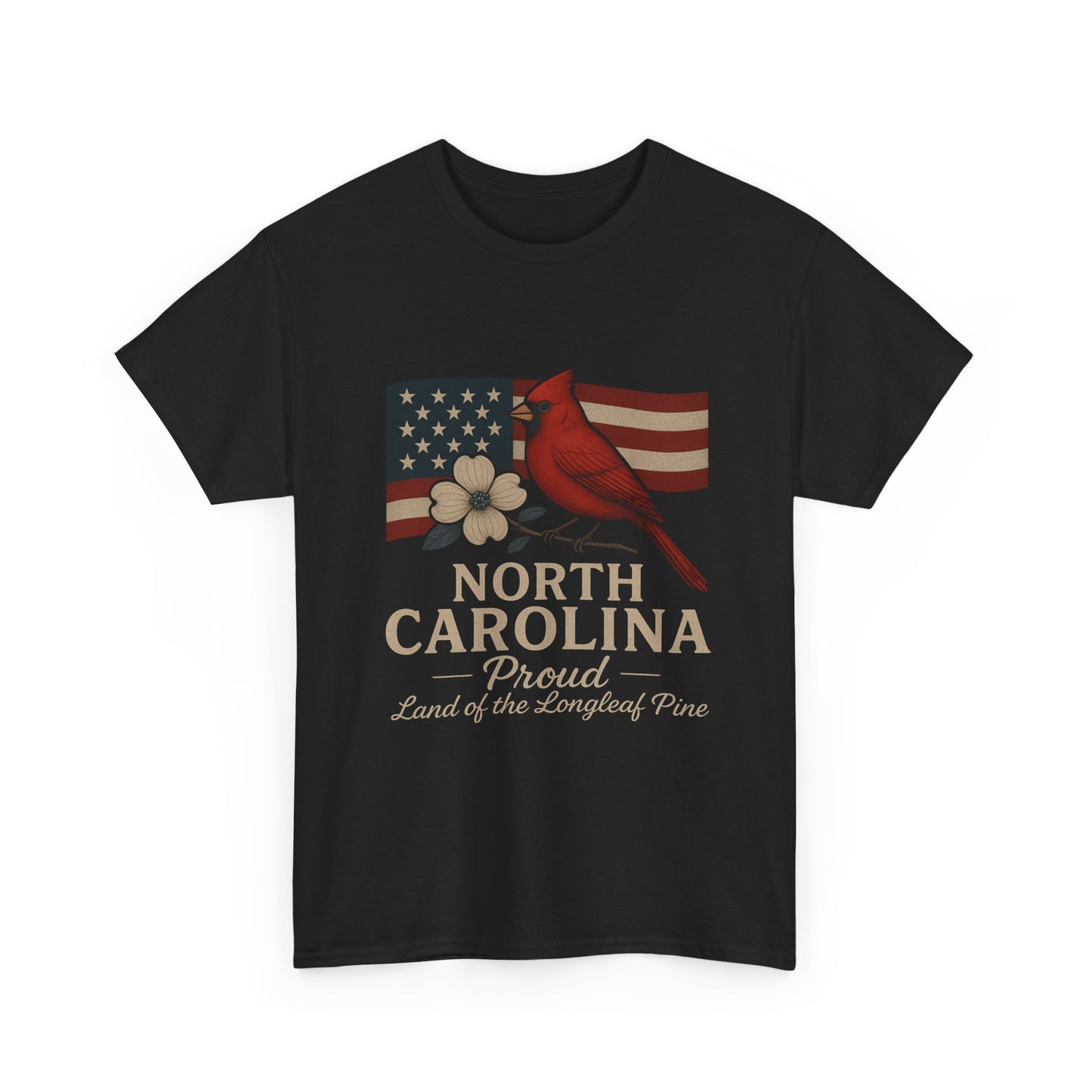 NC Pride: Cardinal, Dogwood & State Flag Tee