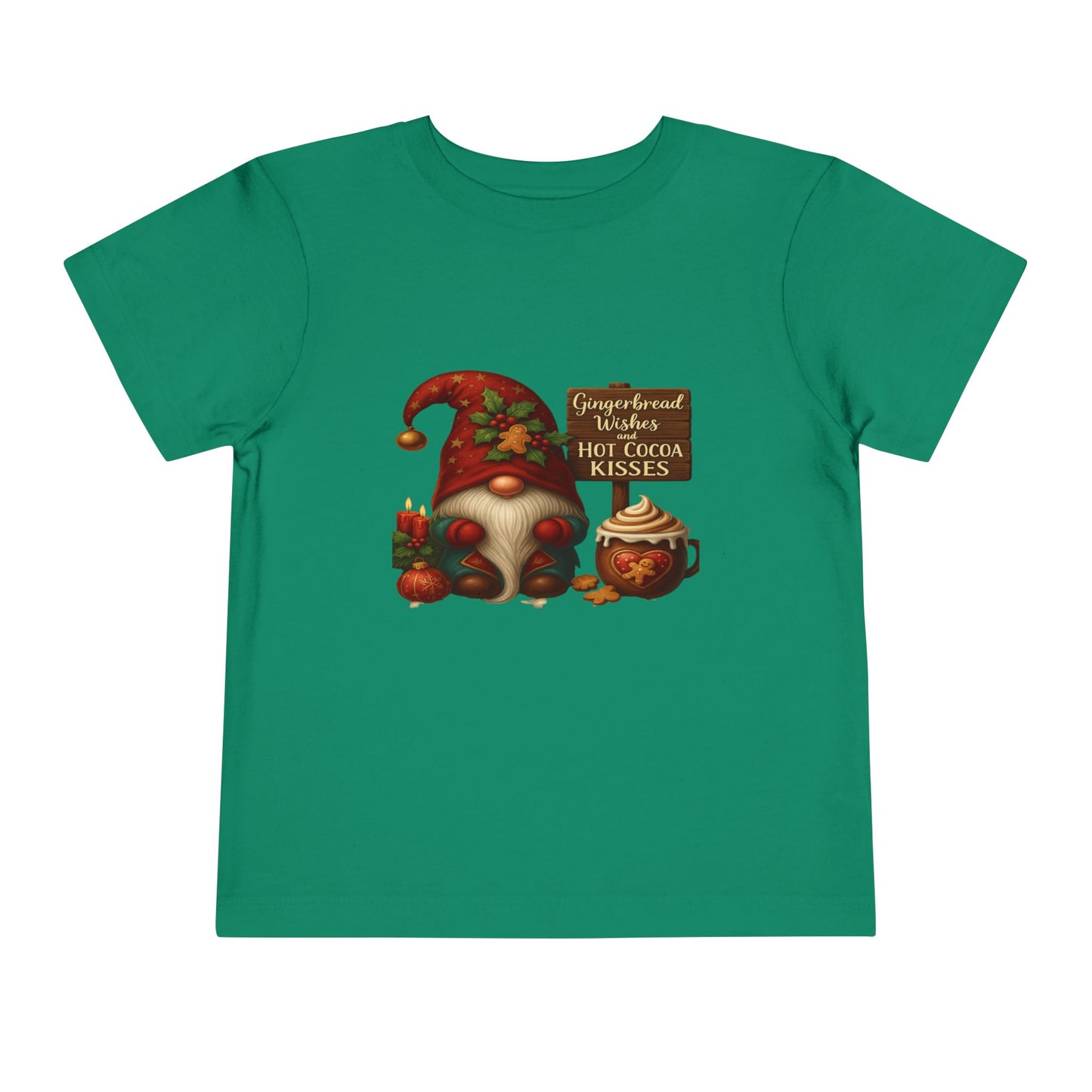 Gnome's Gingerbread Wishes Toddler Christmas Tee