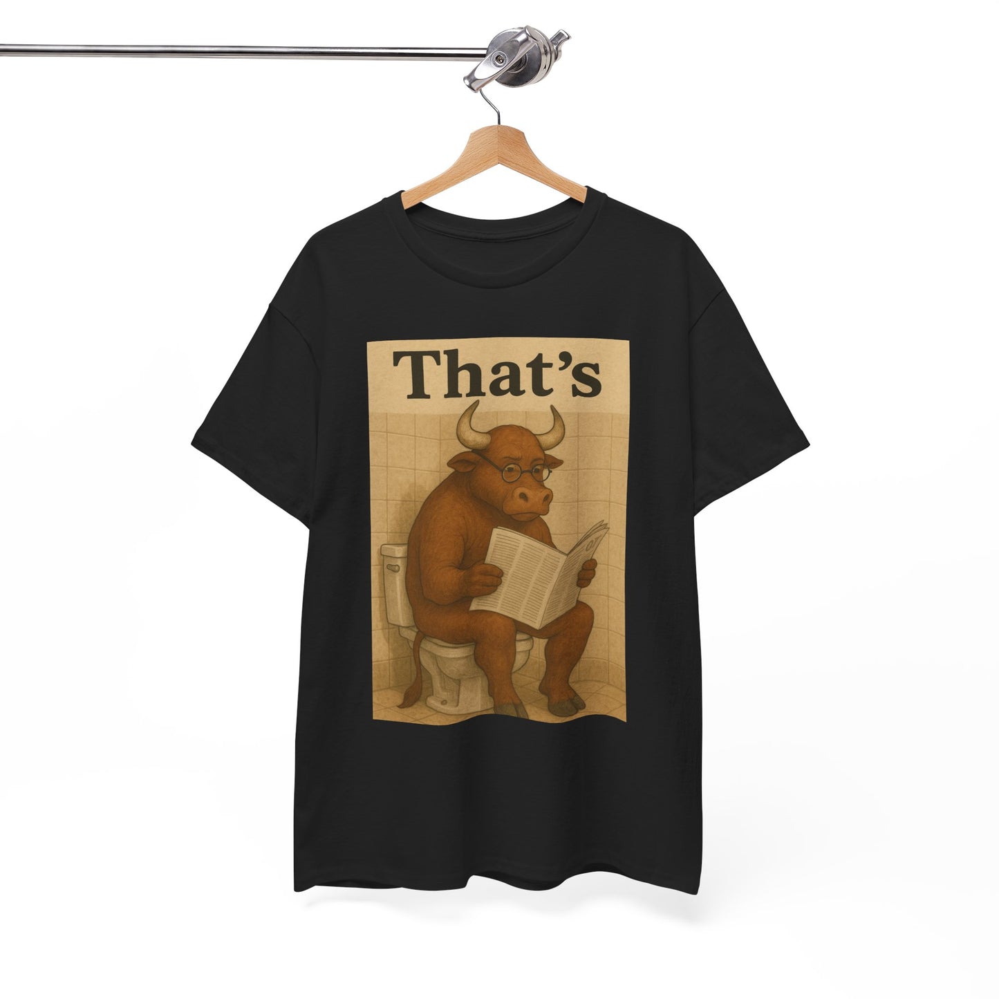 Bull on Toilet Unisex Tee
