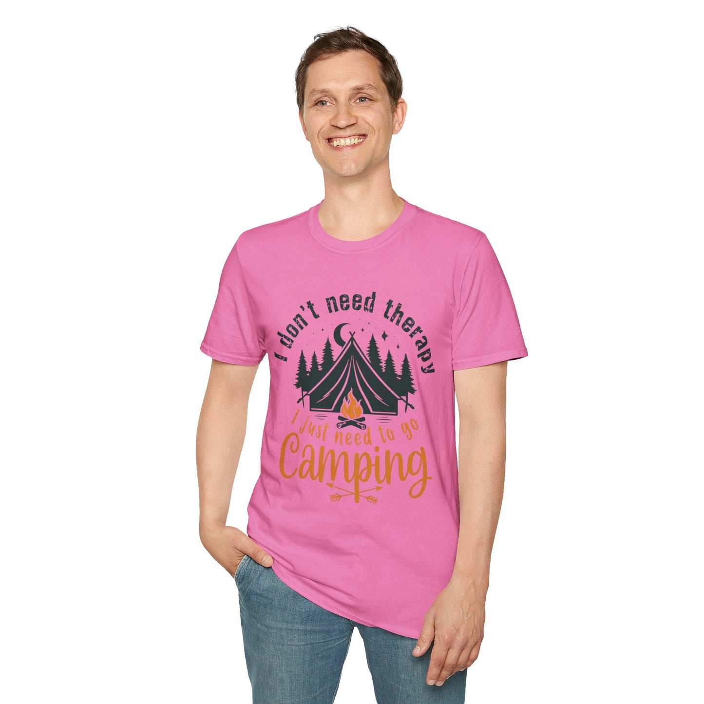 Camping Therapy Unisex T-Shirt | Outdoor Enthusiast Gift | Nature Lover Tee | Adventure Shirt | Camping Apparel