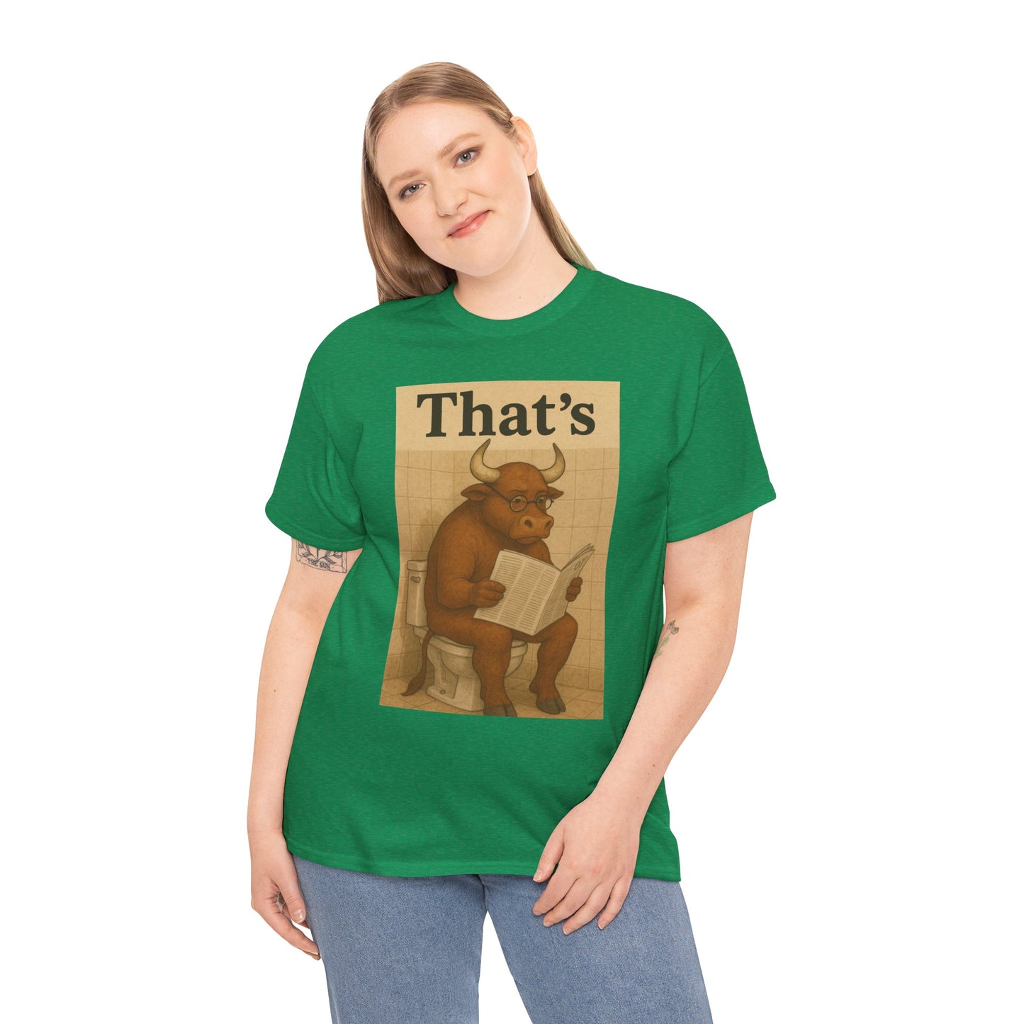 Bull on Toilet Unisex Tee