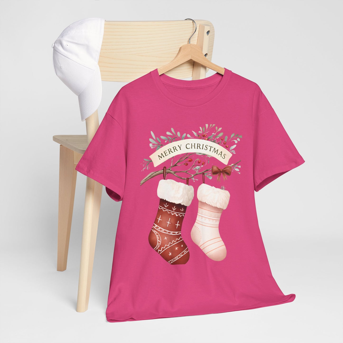 Watercolor Christmas Stocking Tee - Hope & Love