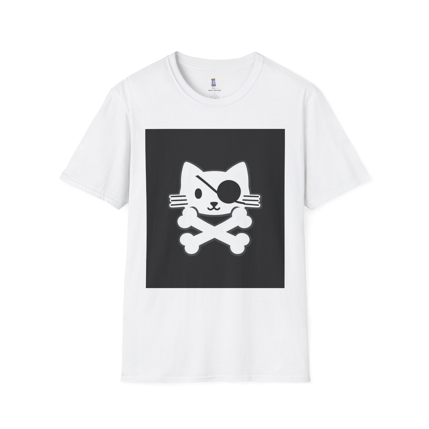 Pirate Cat Unisex T-Shirt, Playful Tee, Gift for Cat Lovers, Cute Animal Shirt, Fun Fashion for Parties, Casual Wear