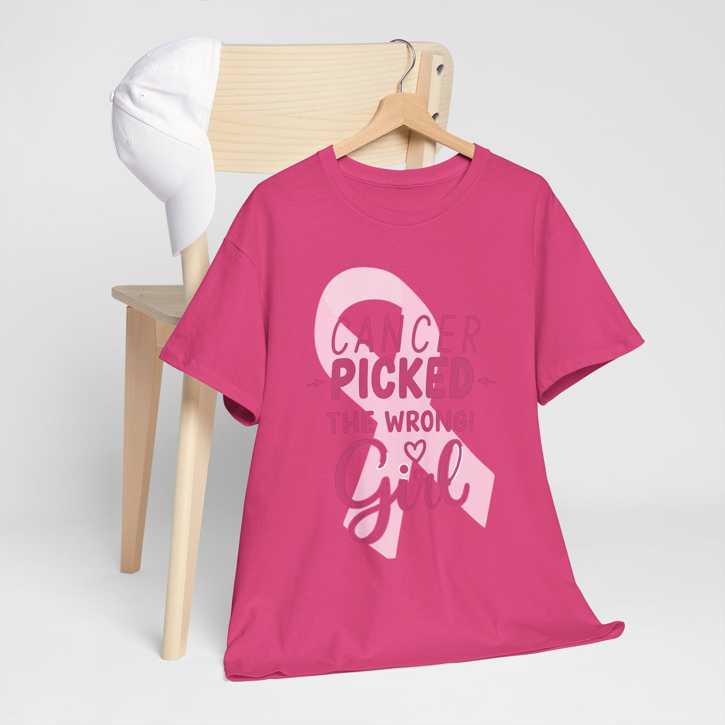 Cancer: The Wrong Picked Girl - Pink Ribbon Tee