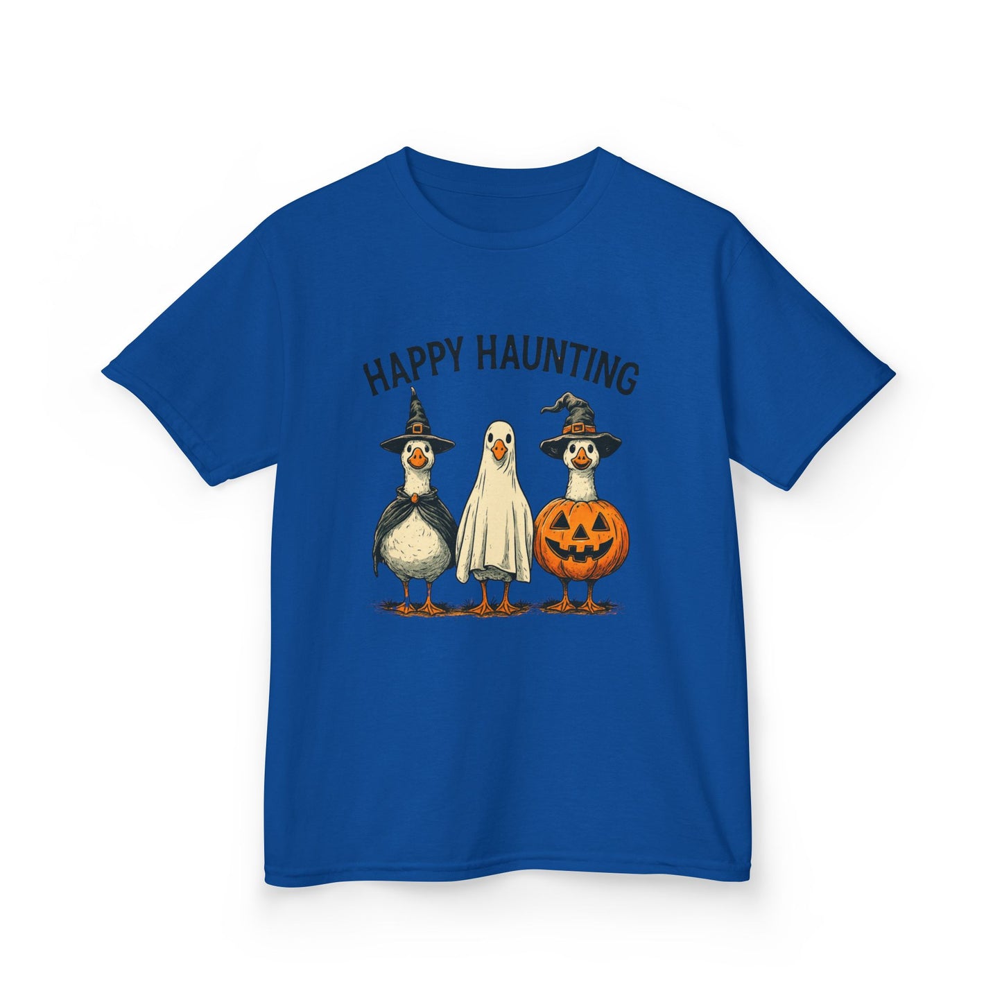 Happy Haunting Goose Halloween Kids Tee