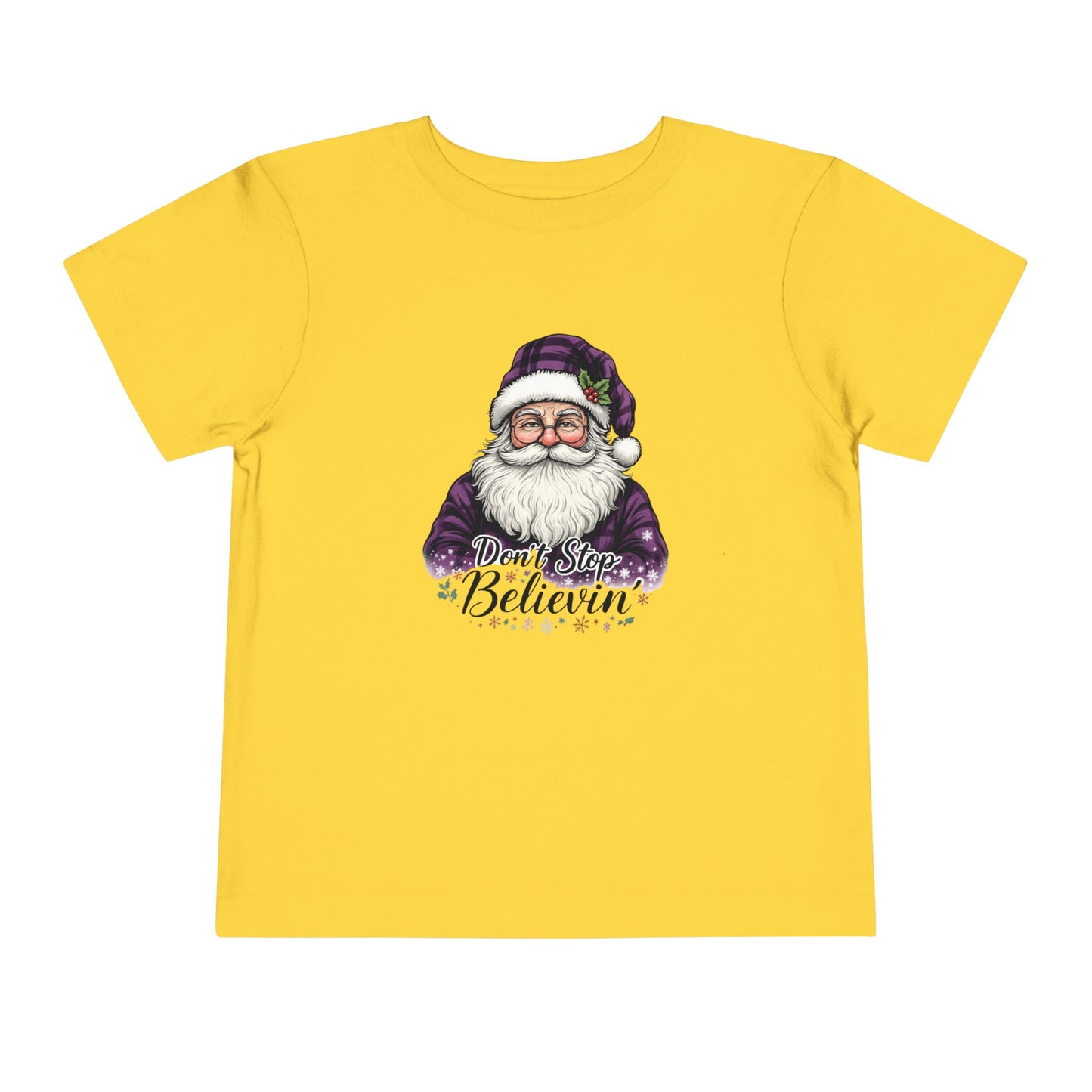 Santa's 'Don't Stop Believin' Toddler Christmas Tee