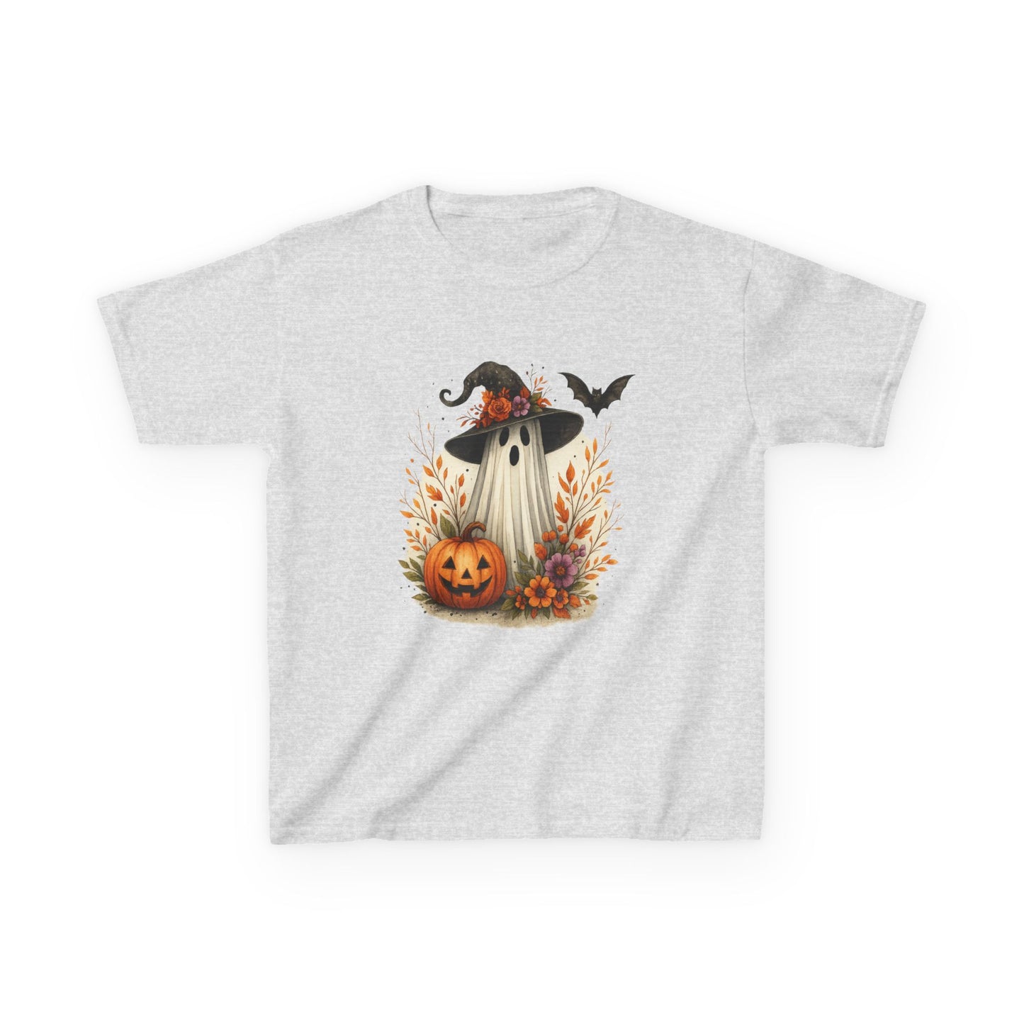 Spooky Ghost Dinosaur Kids Tee - Halloween Fun!