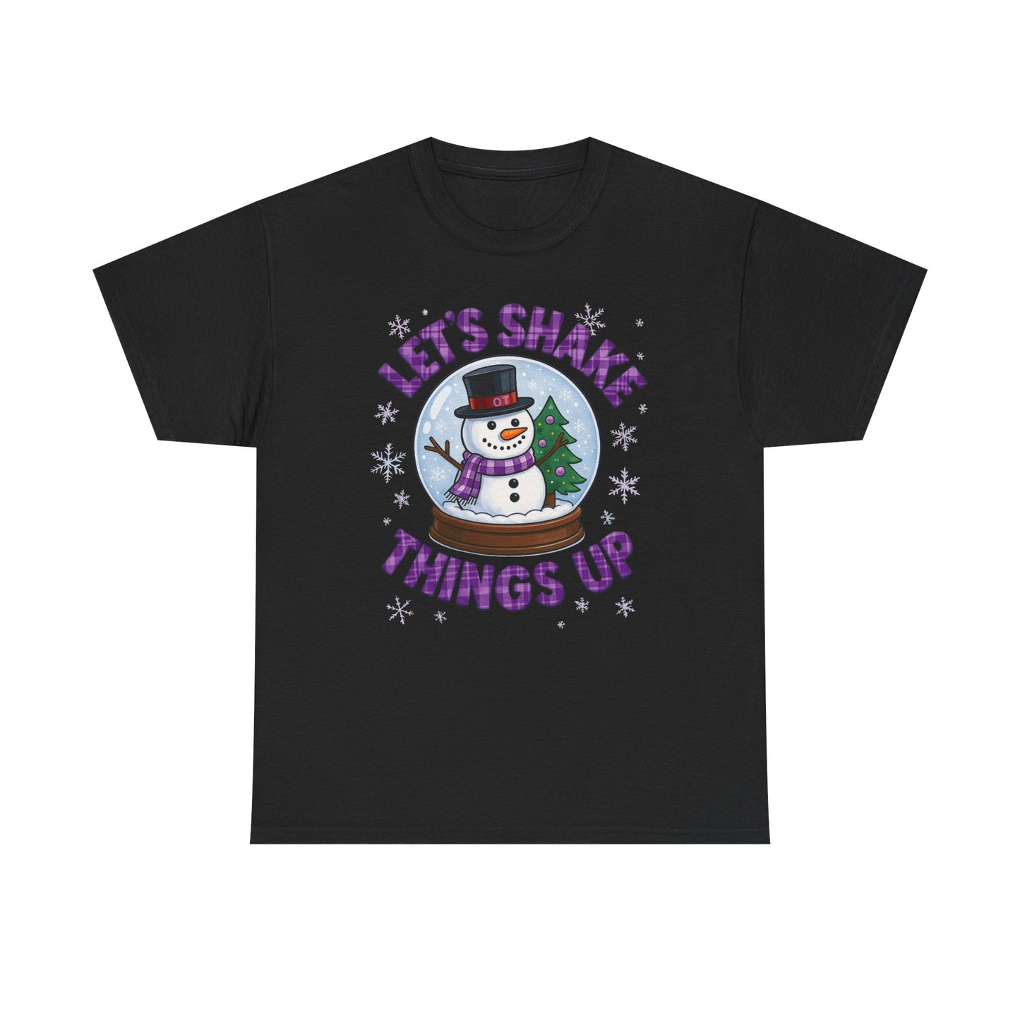 Snow Globe Tee with Let's Shake Things Up Design