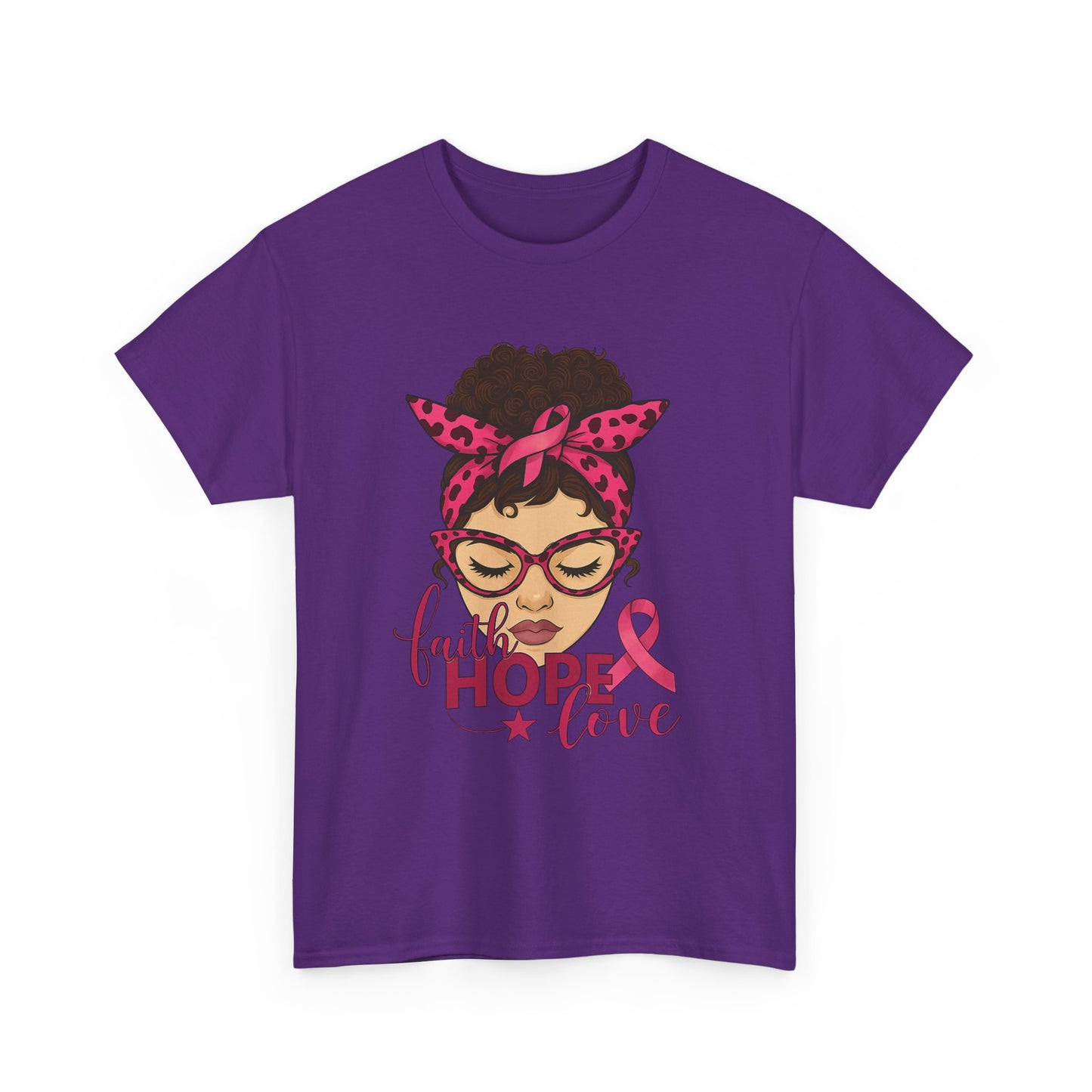 Hope, Faith, Love: Breast Cancer Awareness Tee