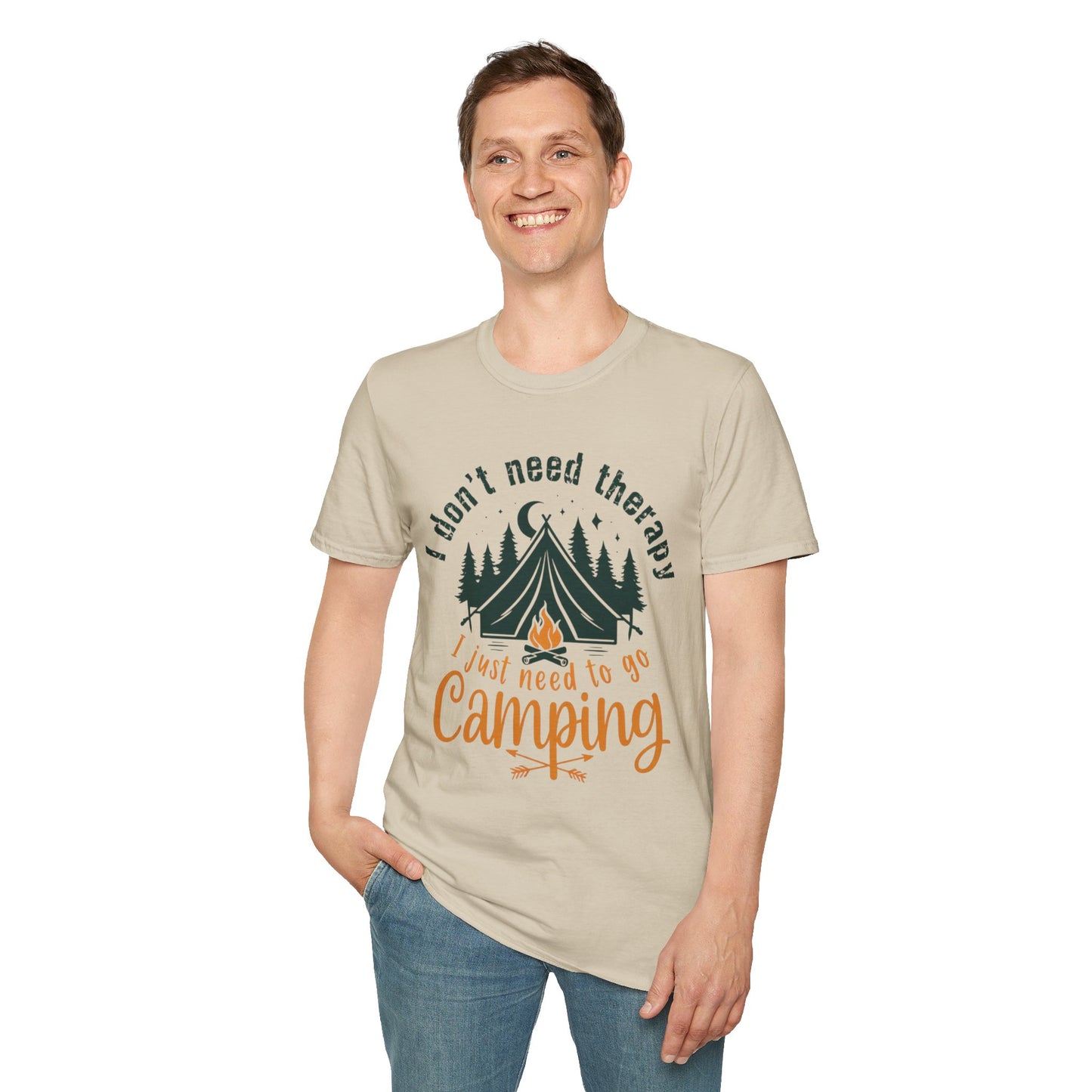 Camping Therapy Unisex T-Shirt | Outdoor Enthusiast Gift | Nature Lover Tee | Adventure Shirt | Camping Apparel