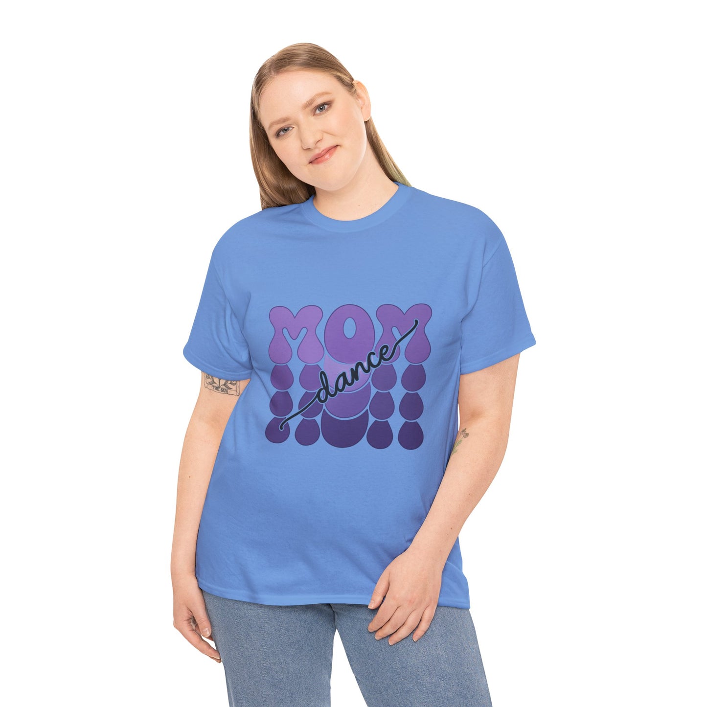 MOM Dance – Purple Letter Stage Spirit Tee