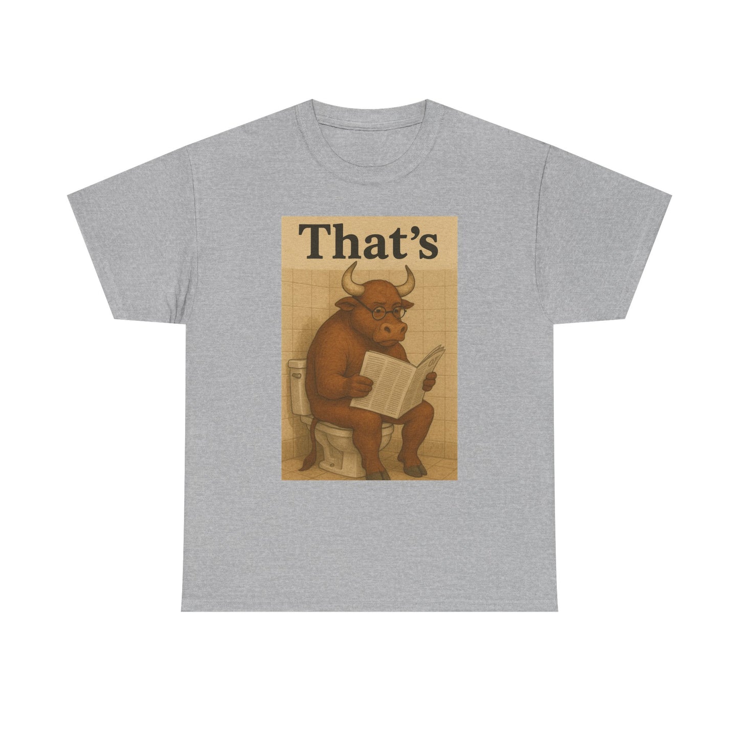 Bull on Toilet Unisex Tee