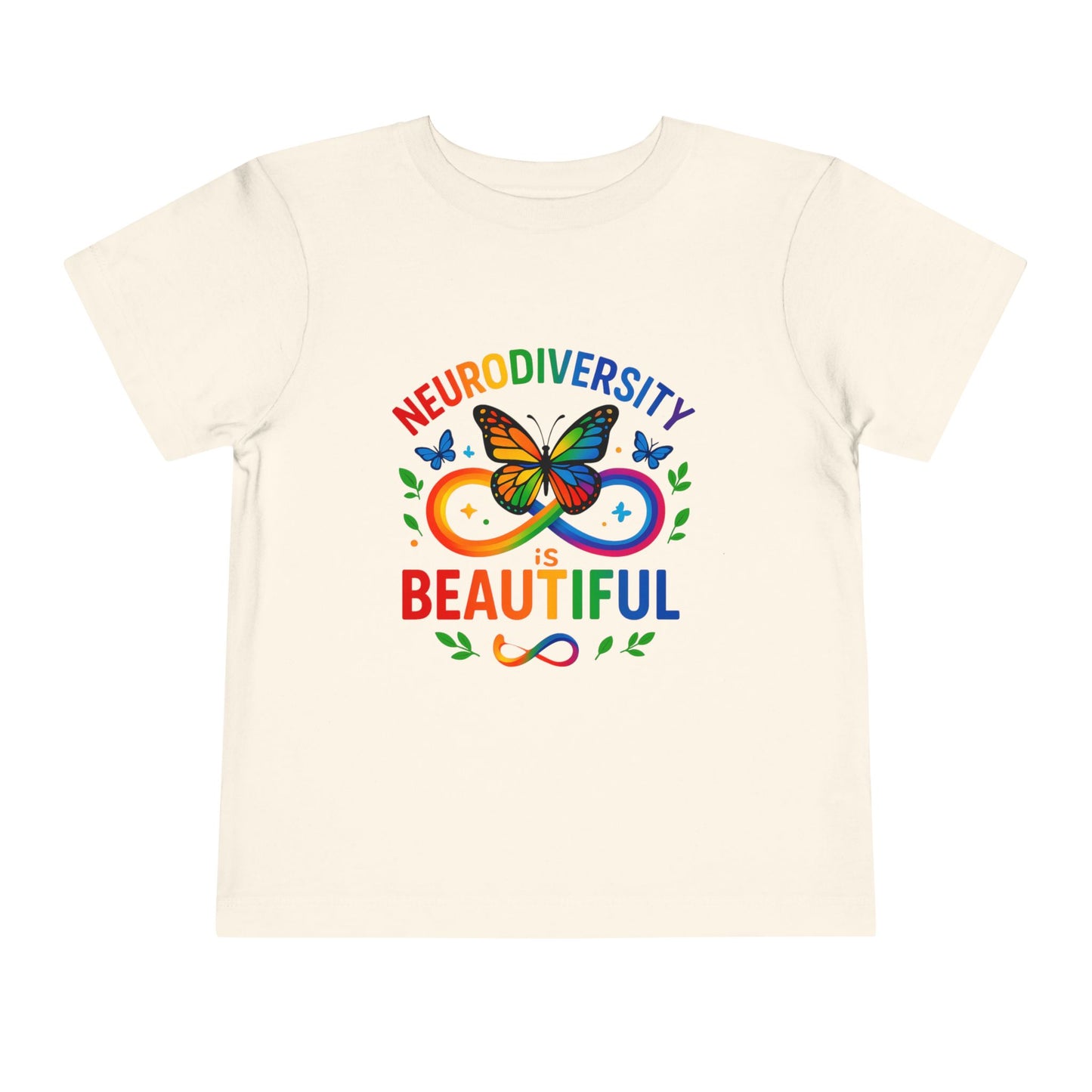 Toddler T-Shirt Colorful Butterfly Rainbow Infinity Symbol Acceptance Shirt