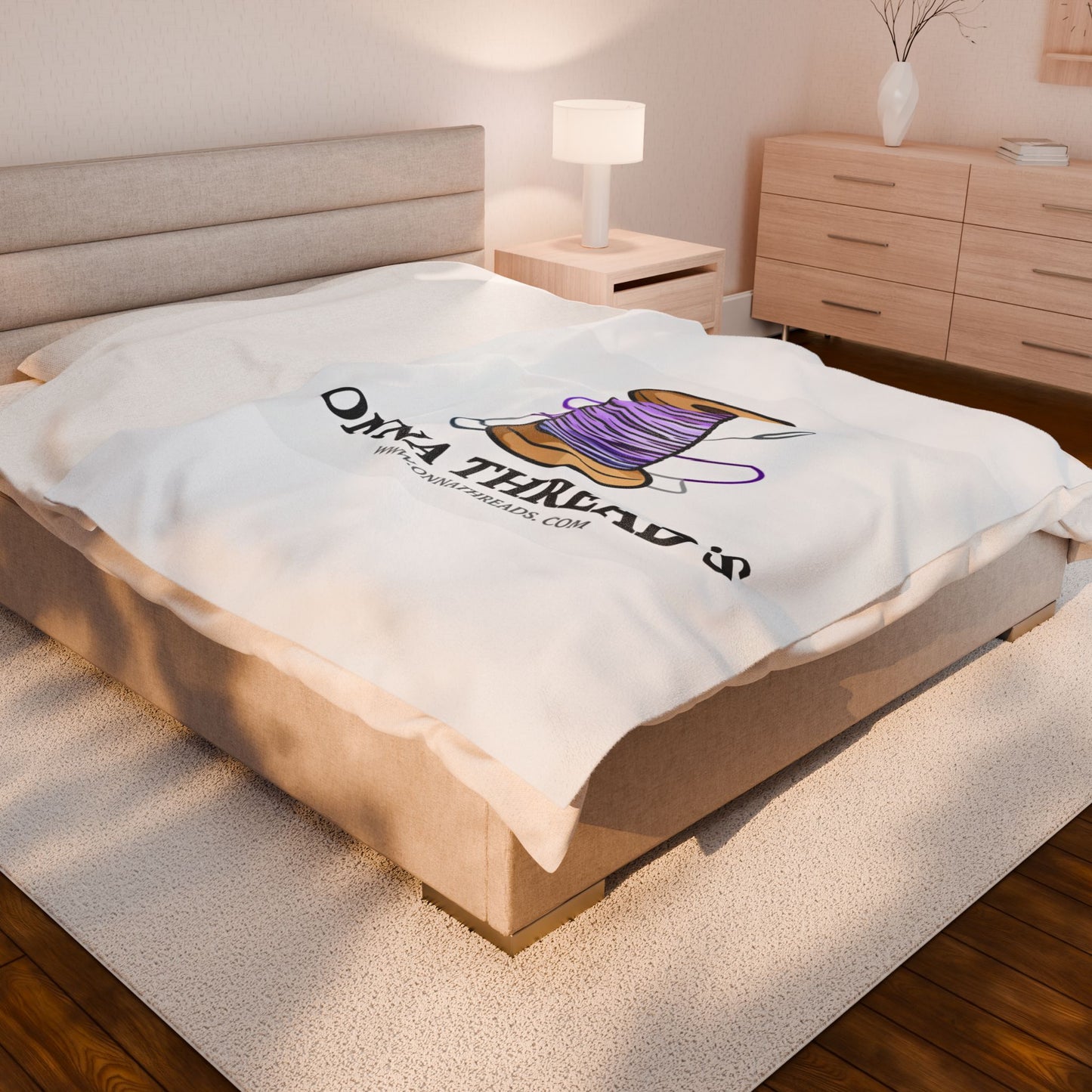 Customizable Cozy Velveteen Plush Blanket - Perfect for Home Decor, Gift for Her, Snuggling, Couch Essential, Warmth & Comfort