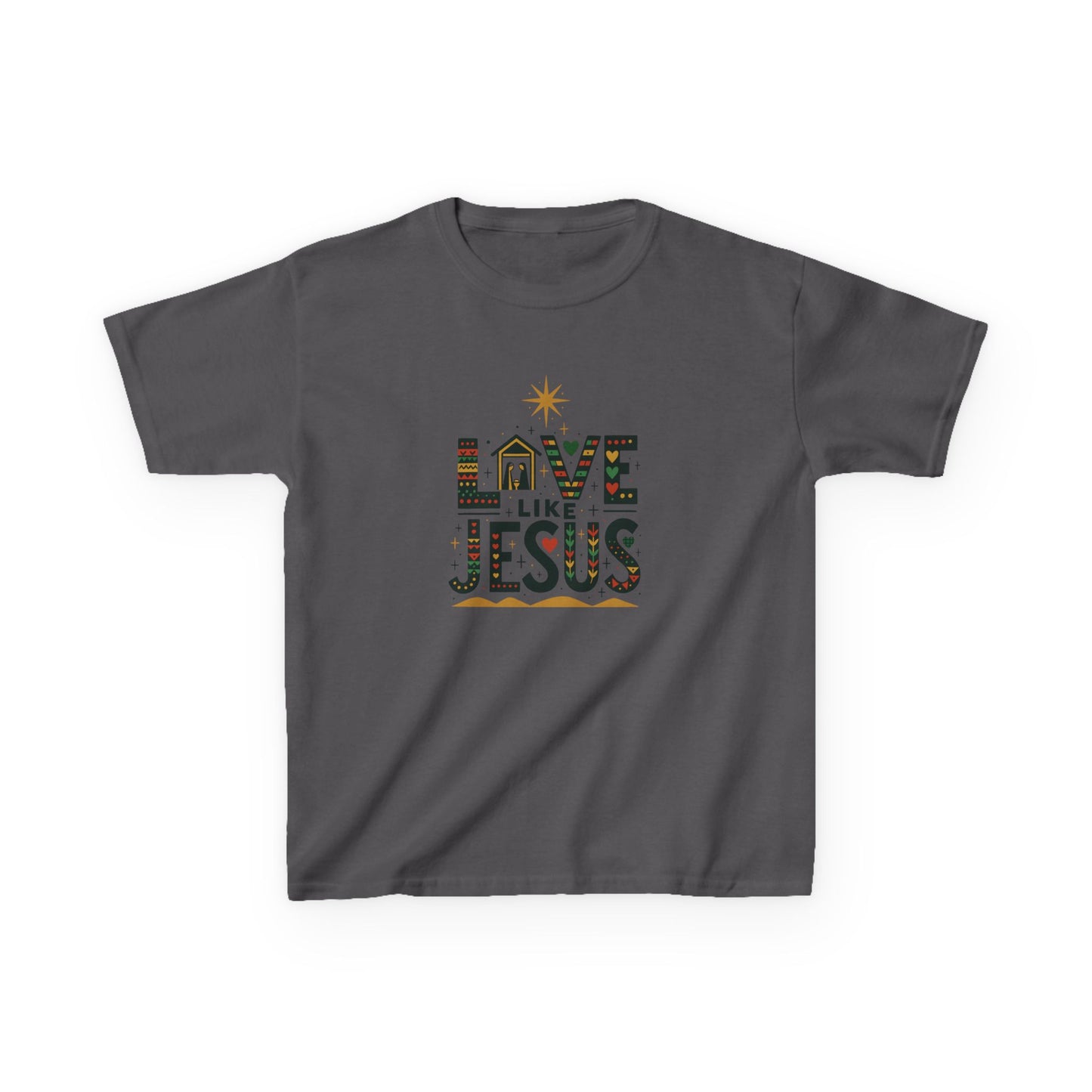 Live Like Jesus Christmas Dinosaur Tee