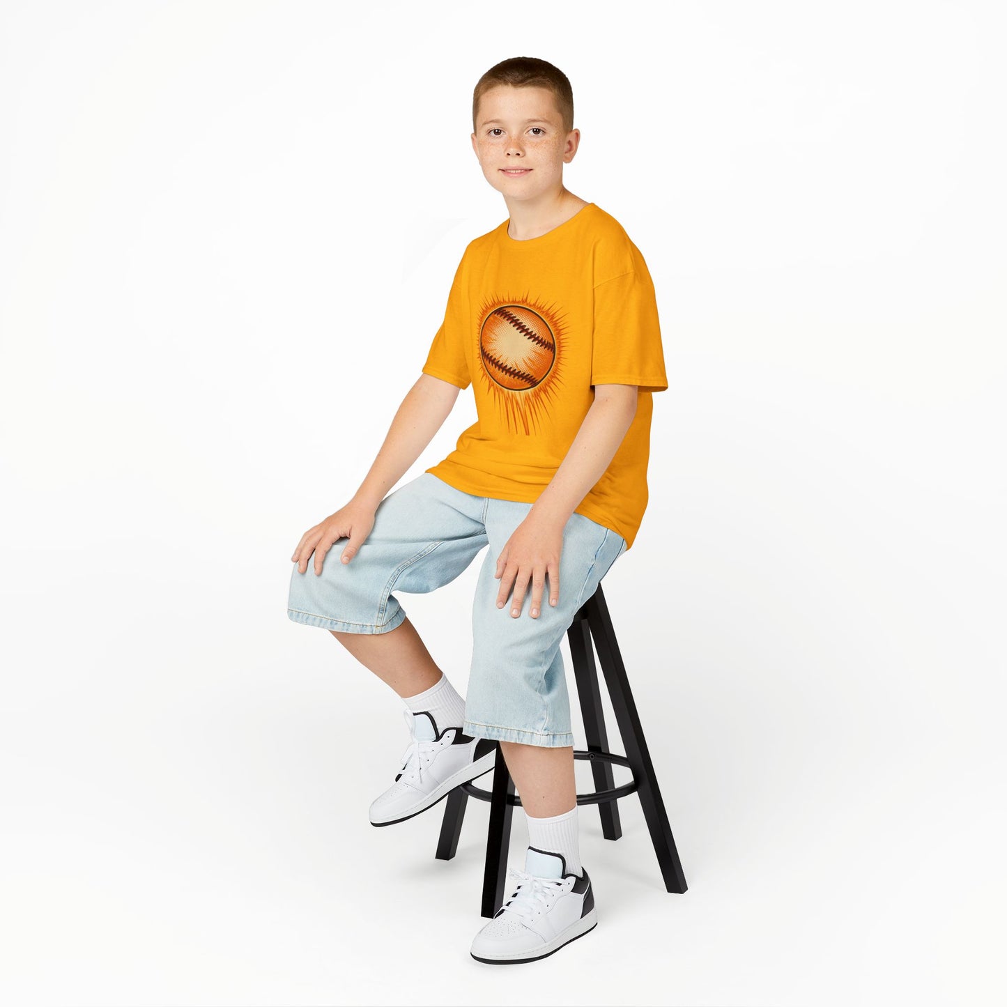 Kids Baseball Graphic Tee, Youth Sports Shirt, Summer Outdoor Top, Gift for Little Athletes, Baseball Lover Apparel