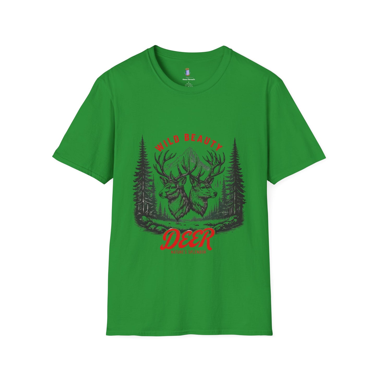 Wild Beauty Deer T-Shirt, Nature Lover Tee, Wildlife Gift, Unisex Tee, Rustic Home Décor