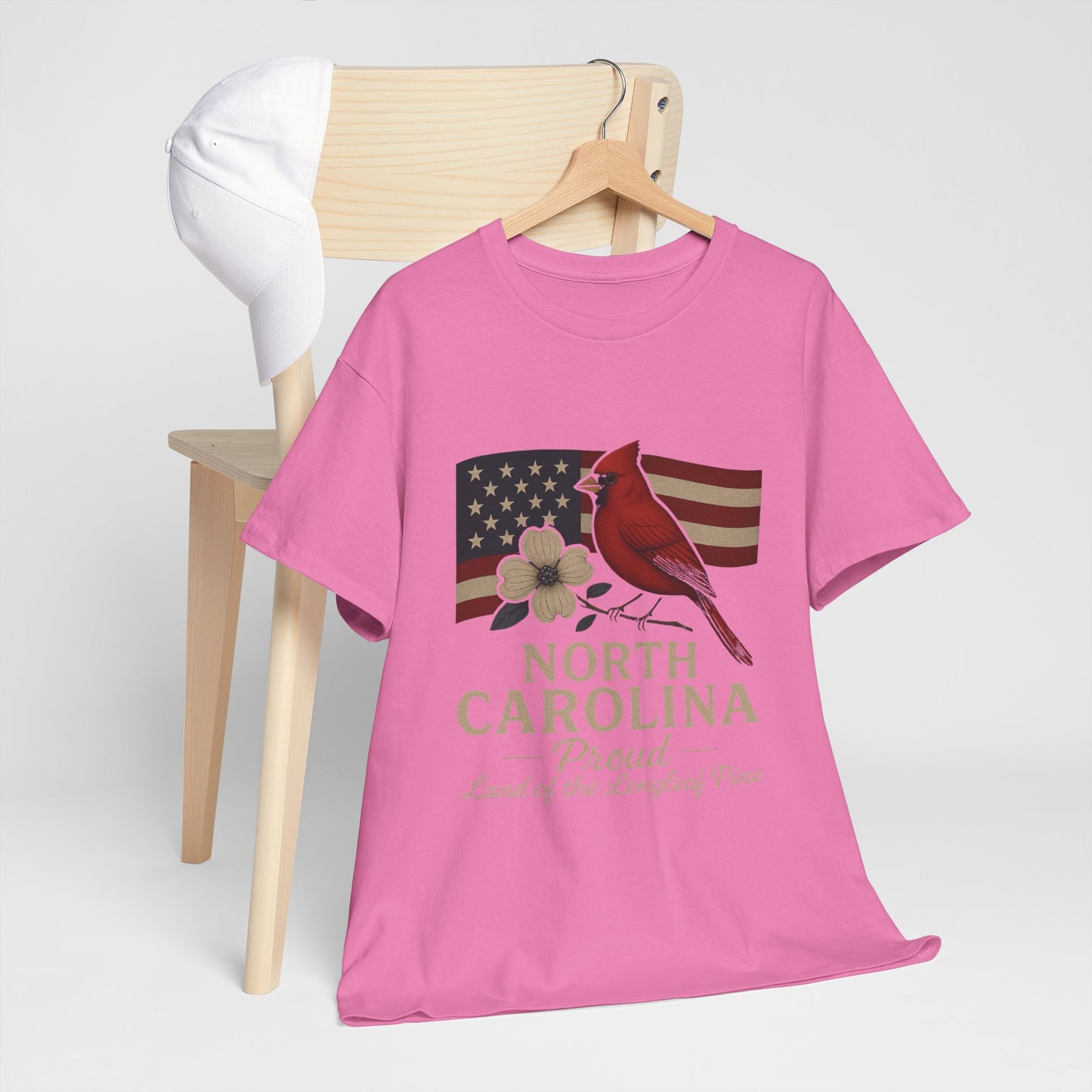 NC Pride: Cardinal, Dogwood & State Flag Tee