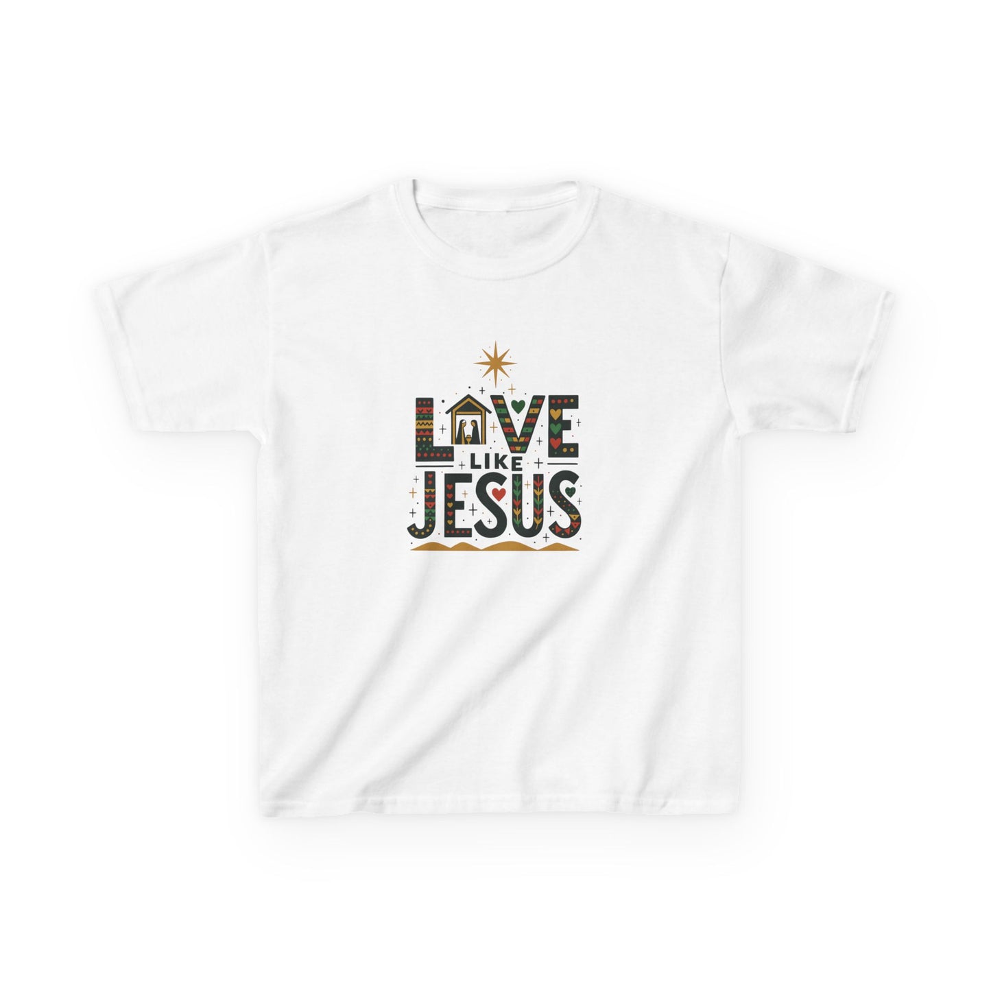Live Like Jesus Christmas Dinosaur Tee