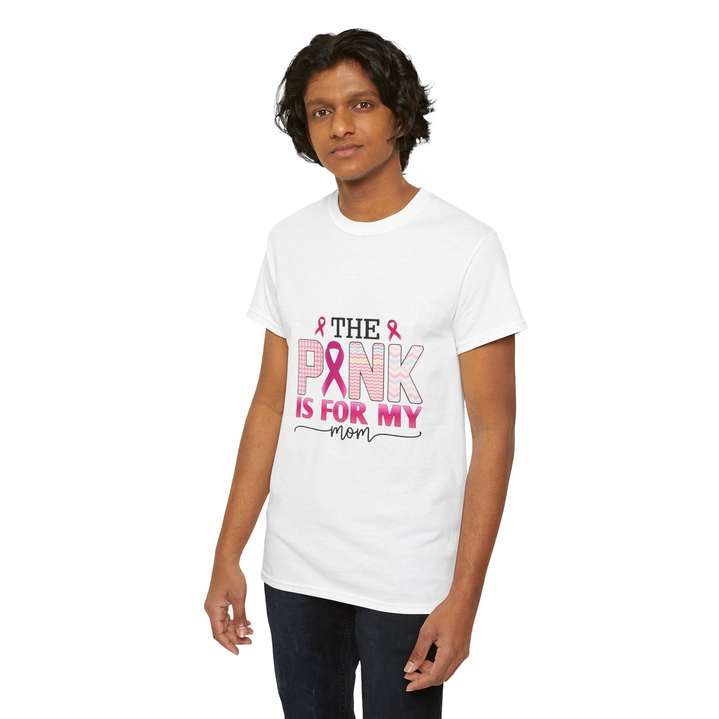 Pink Is For My Mom Breast Cancer Awareness Tee