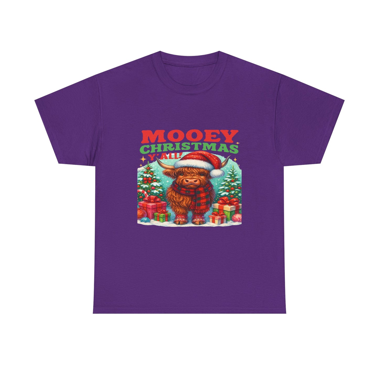 Christmas Highland Cow Tee
