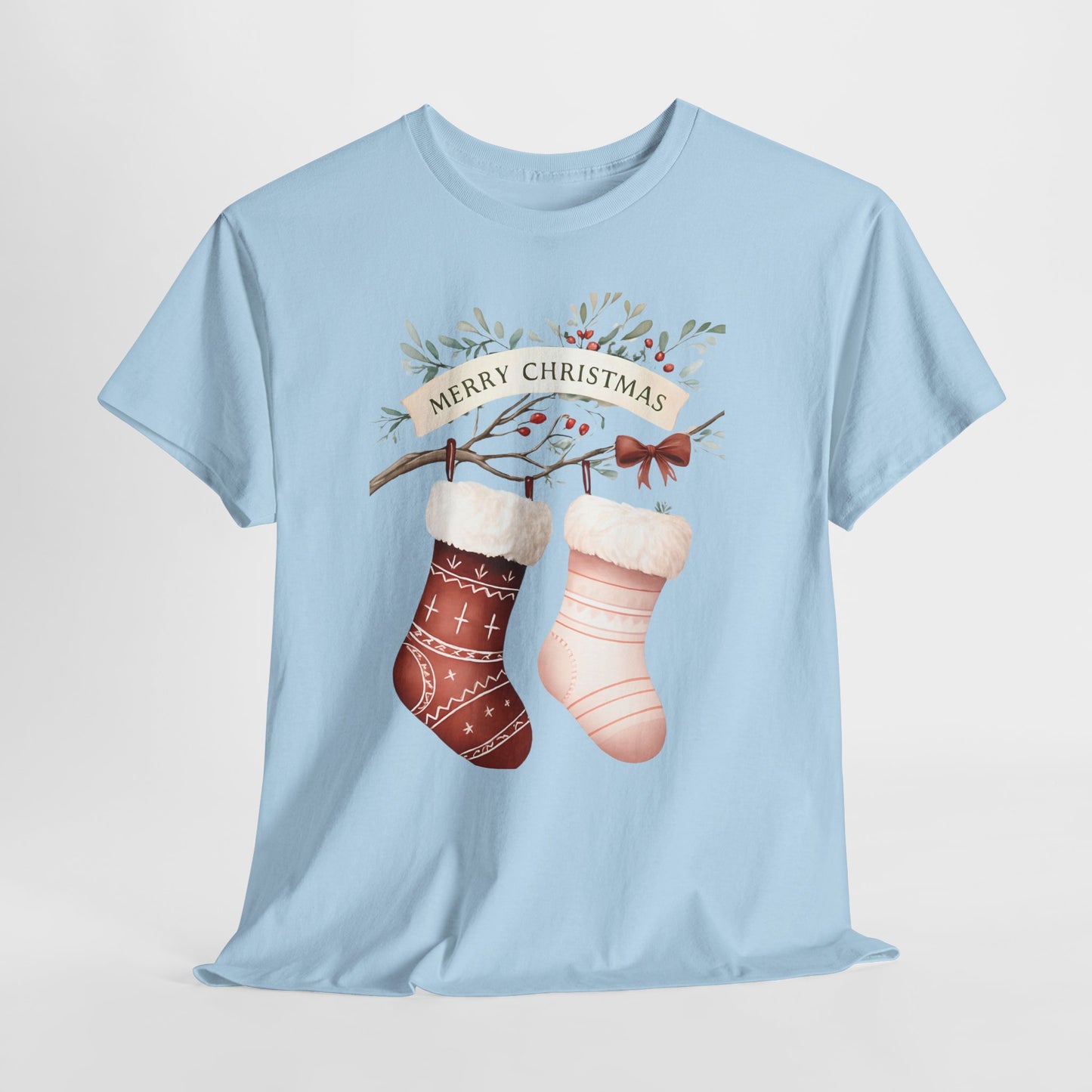 Watercolor Christmas Stocking Tee - Hope & Love