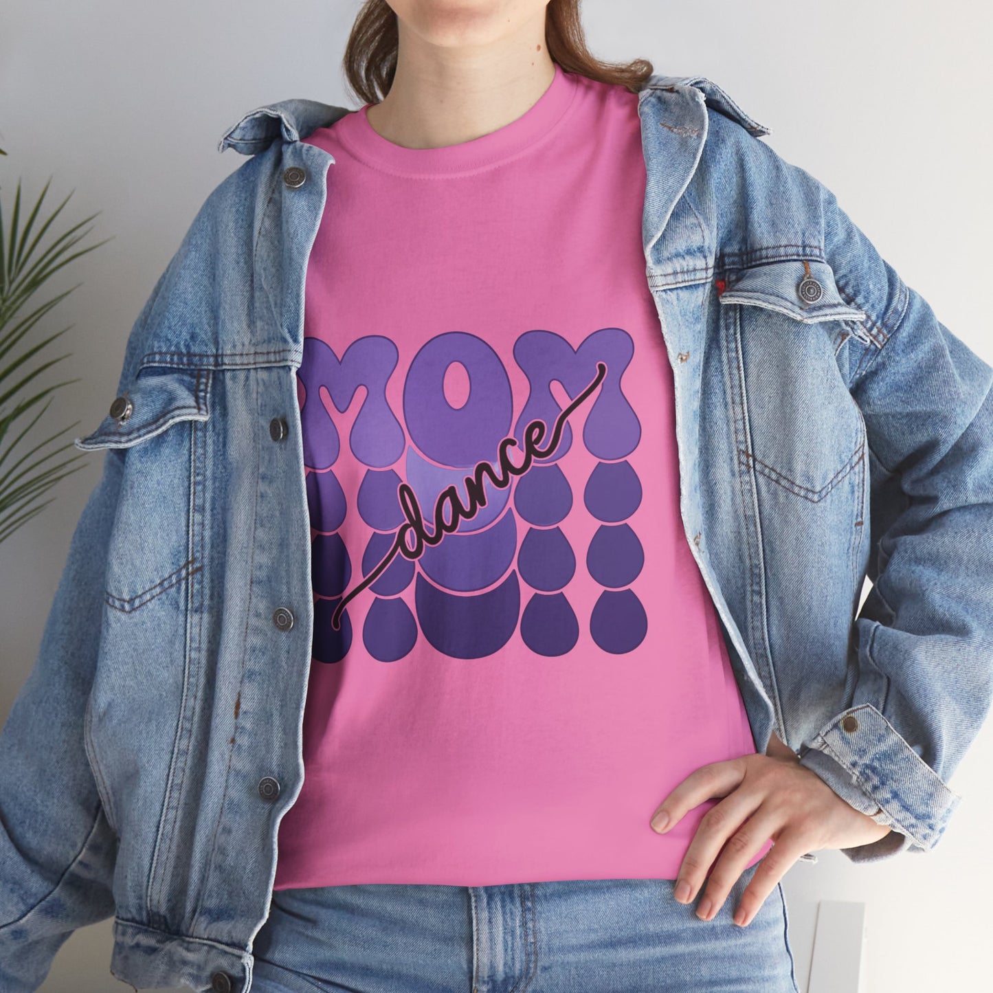 MOM Dance – Purple Letter Stage Spirit Tee