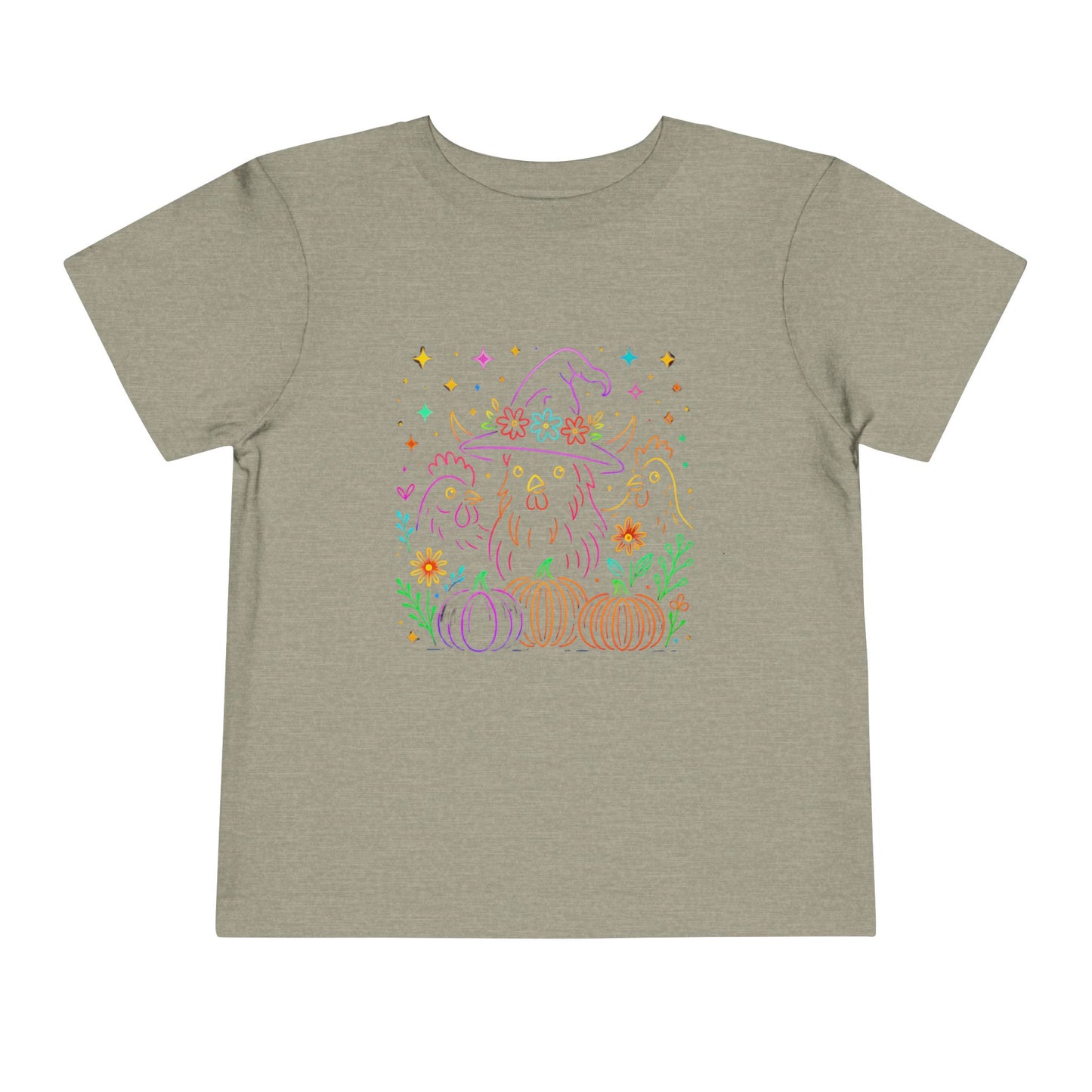 Witch Chicken Halloween Toddler Christmas Tee