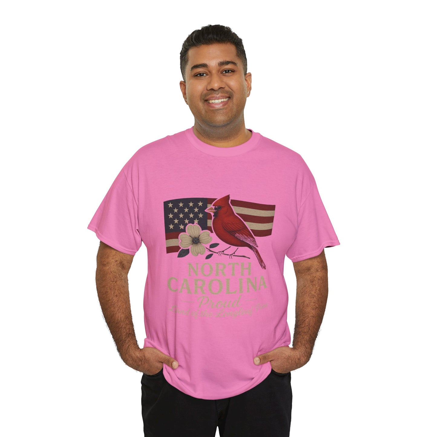 NC Pride: Cardinal, Dogwood & State Flag Tee