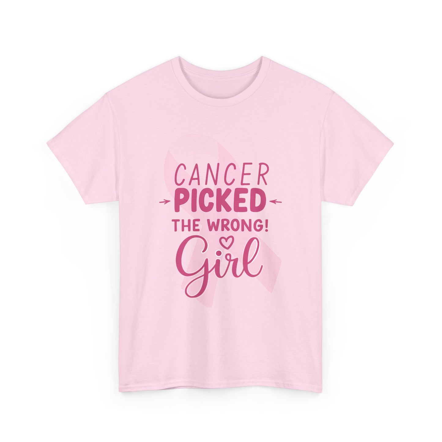 Cancer: The Wrong Picked Girl - Pink Ribbon Tee