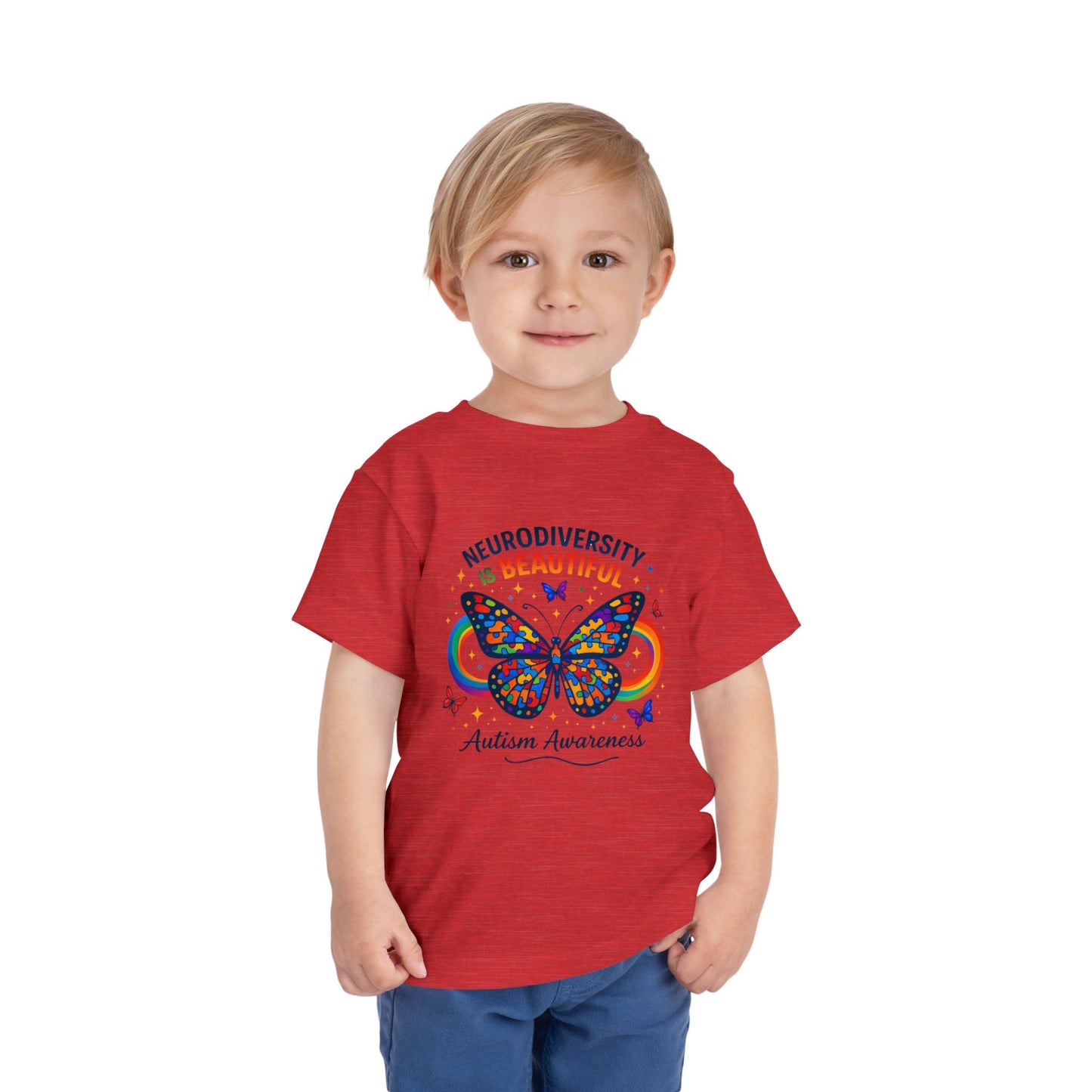 Toddler Tee Neurodiversity Is Beautiful Butterfly Design