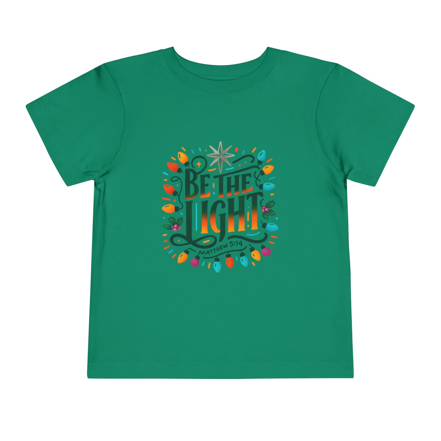 Christmas Toddler Tee - BE THE LIGHT, Matthew 5:14