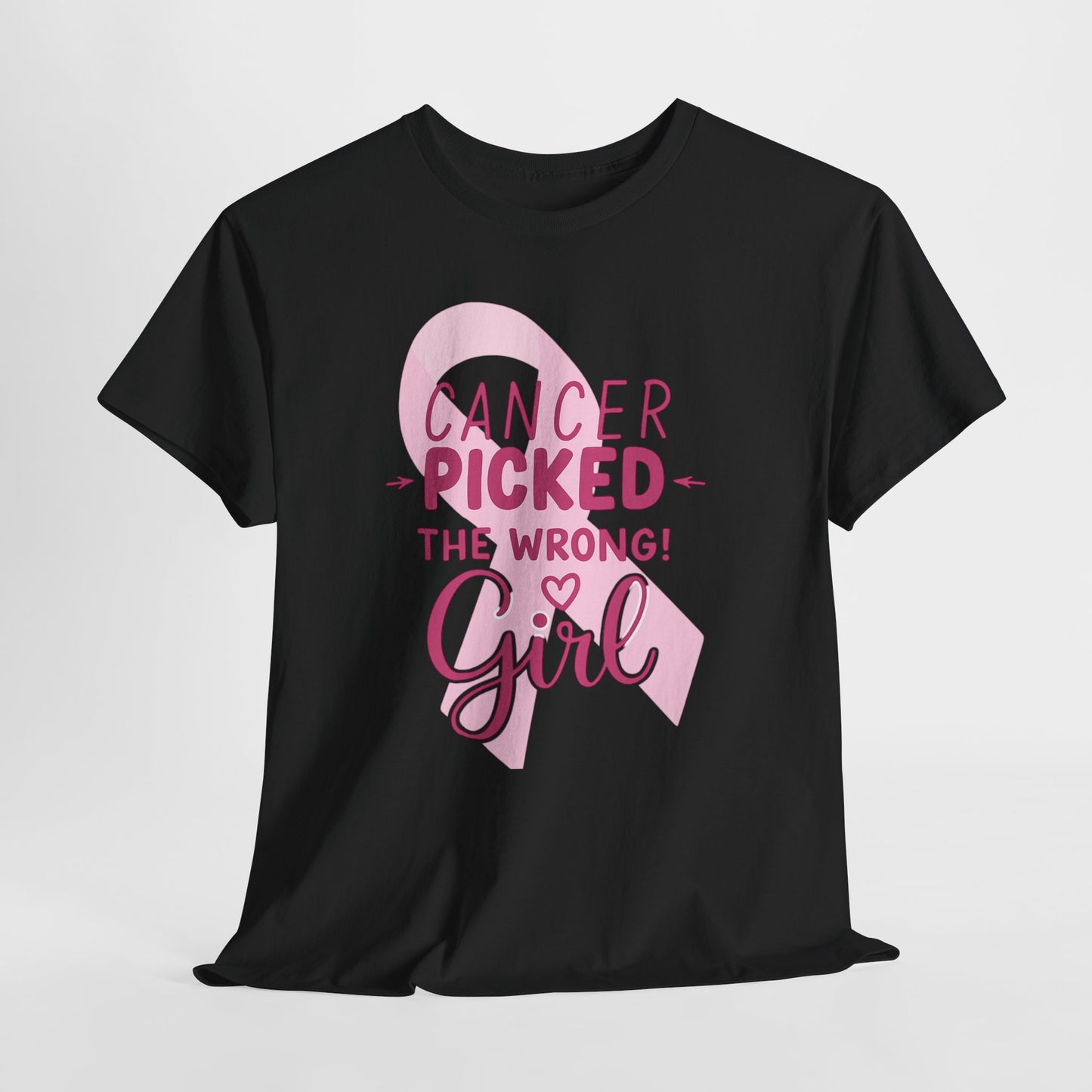 Cancer: The Wrong Picked Girl - Pink Ribbon Tee