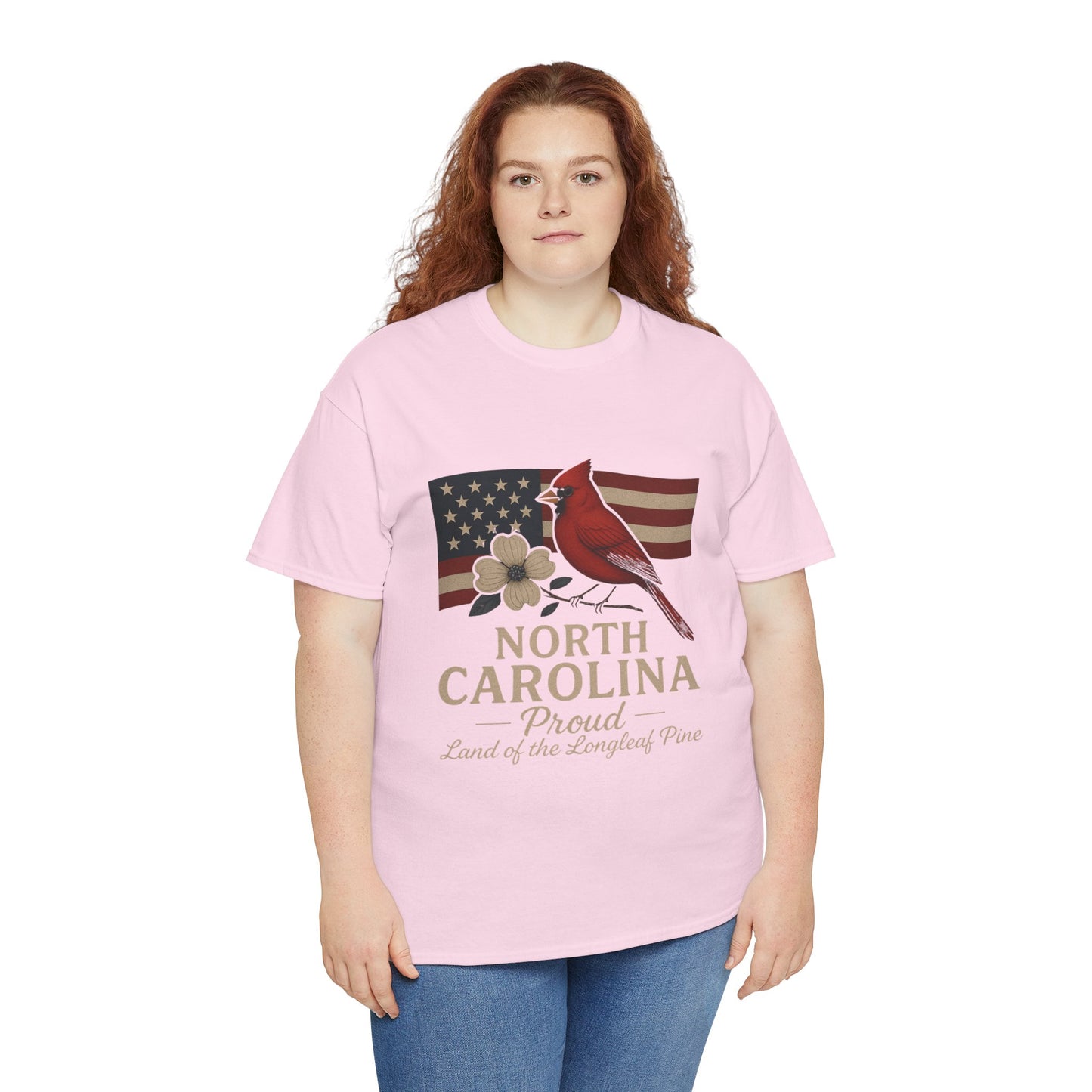 NC Pride: Cardinal, Dogwood & State Flag Tee