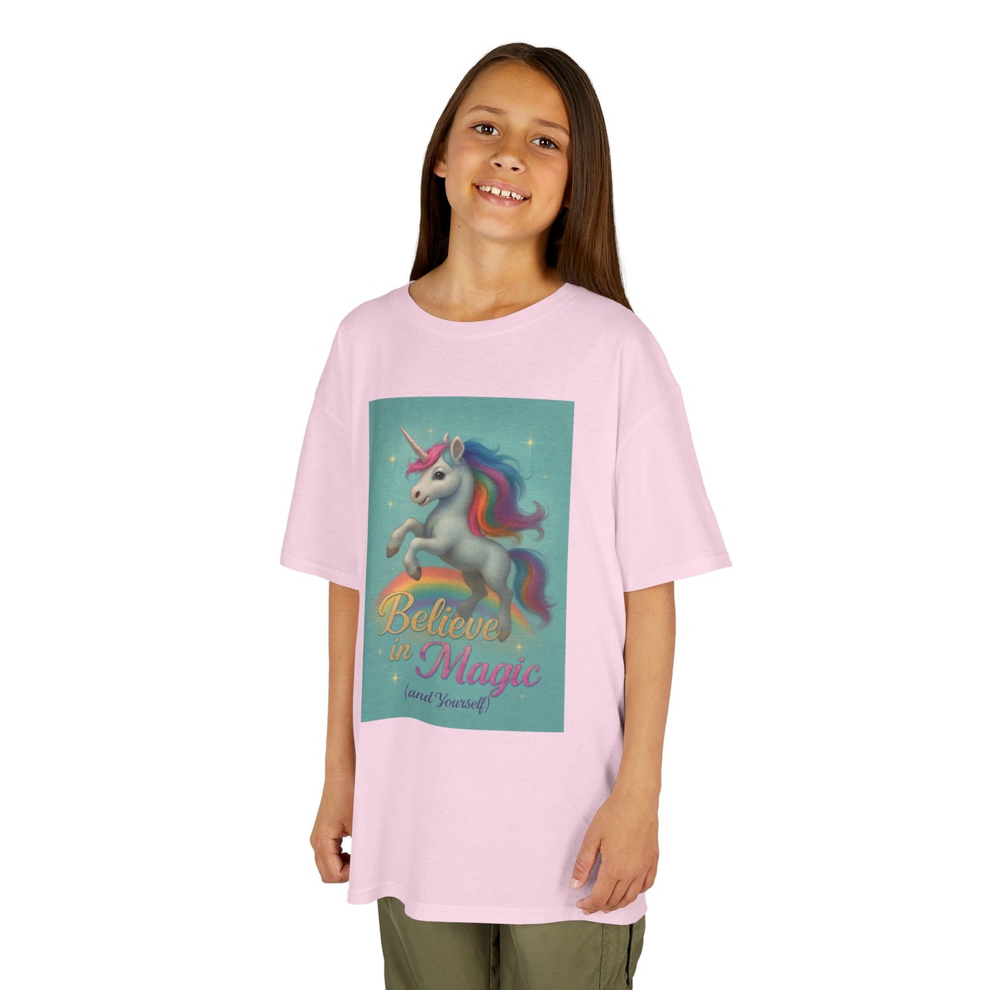Unicorn Magic Kids Tee - Believe in Magic, Kids T-Shirt, Unicorn Shirt, Birthday Gift, Playtime Apparel