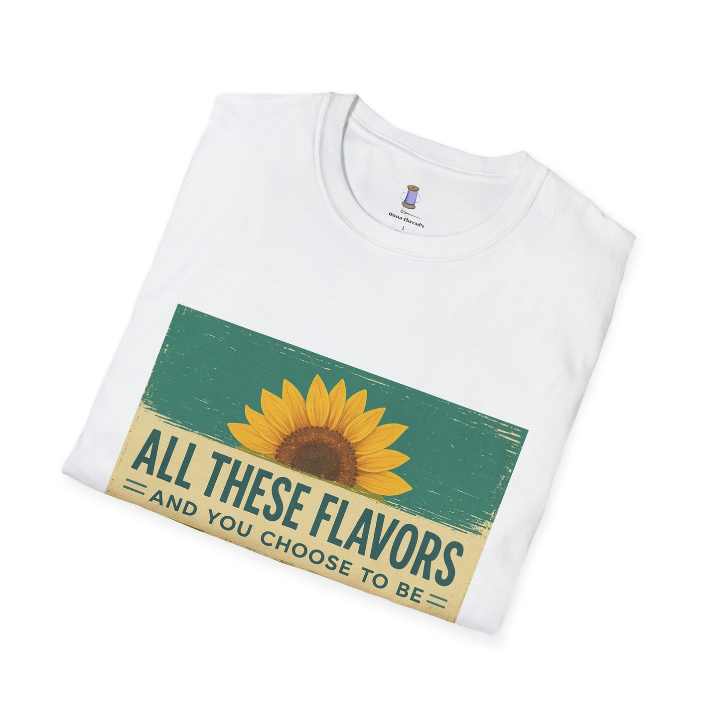 Sunflower Salty T-Shirt: Unisex Softstyle Tee for Sunshine Lovers, Casual Wear, Birthday Gift, Summer Vibes, Relaxed Style