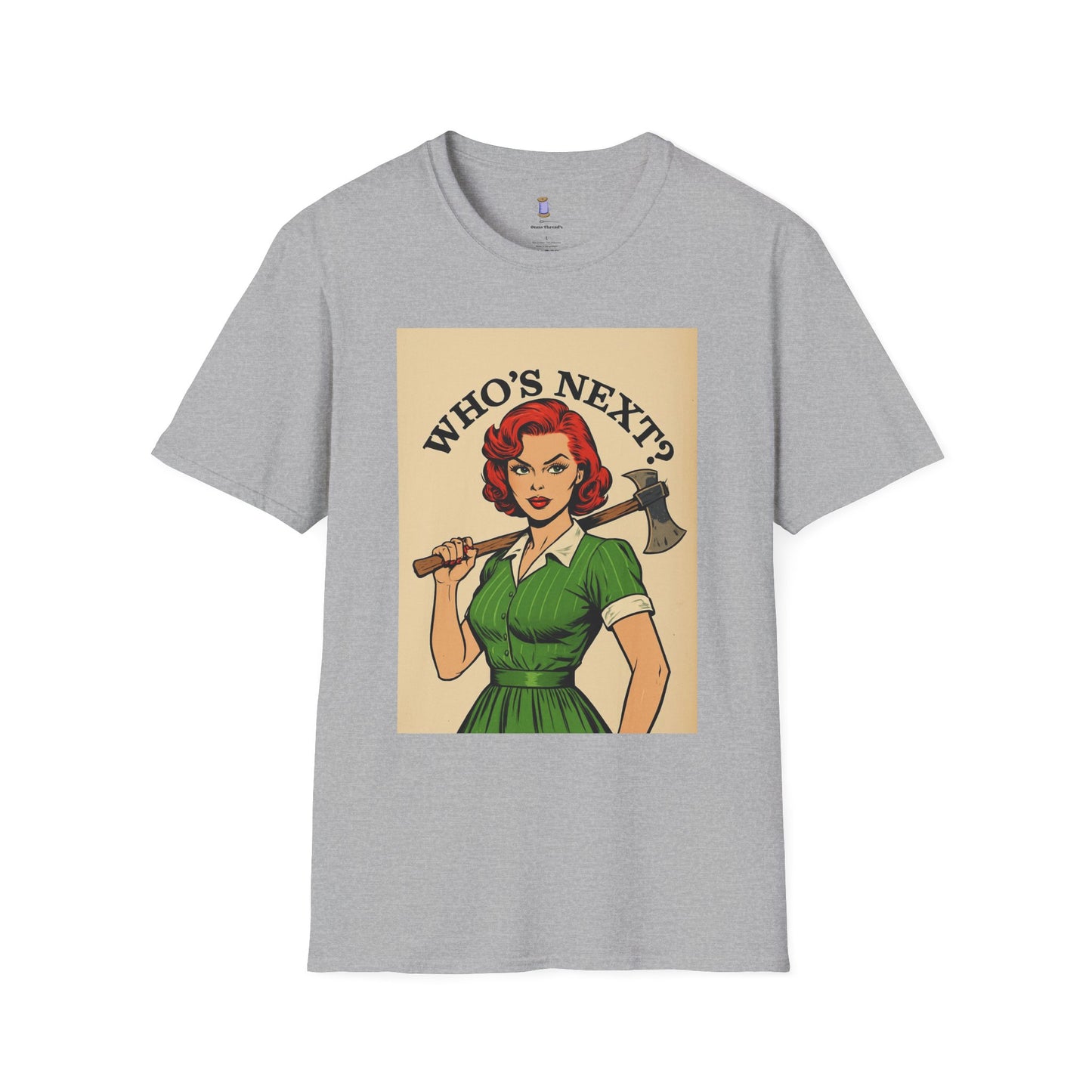 Bold Retro Graphic Tee - 'Who's Next?'