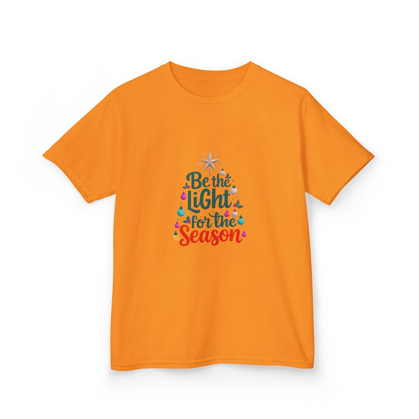 Be the LIGHT Christmas Tree Dino Kids Tee