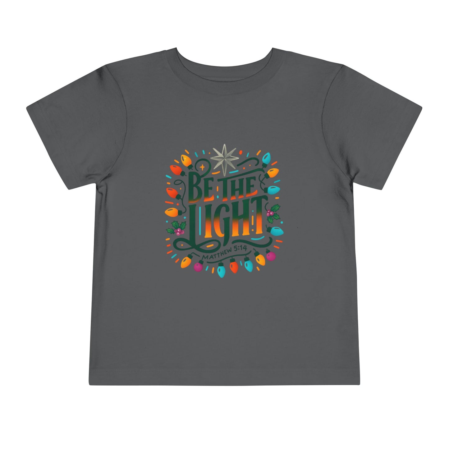 Christmas Toddler Tee - BE THE LIGHT, Matthew 5:14