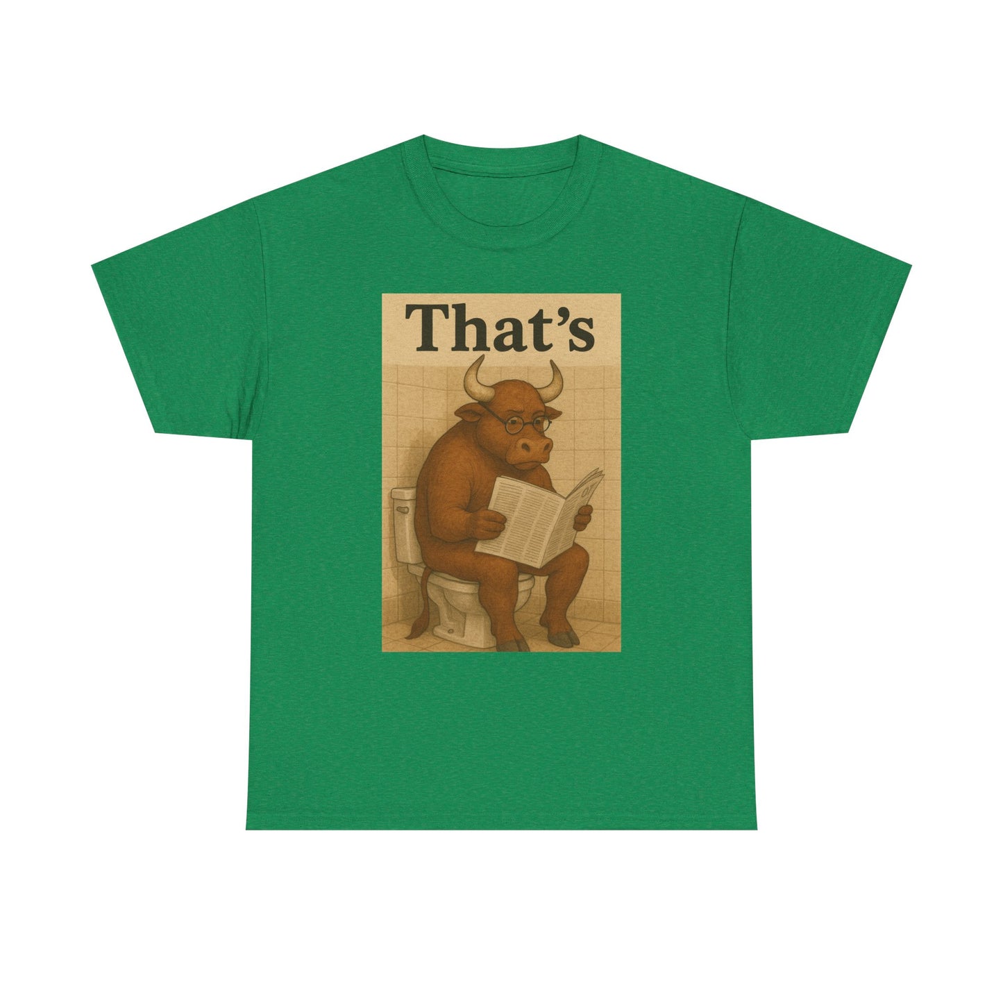 Bull on Toilet Unisex Tee