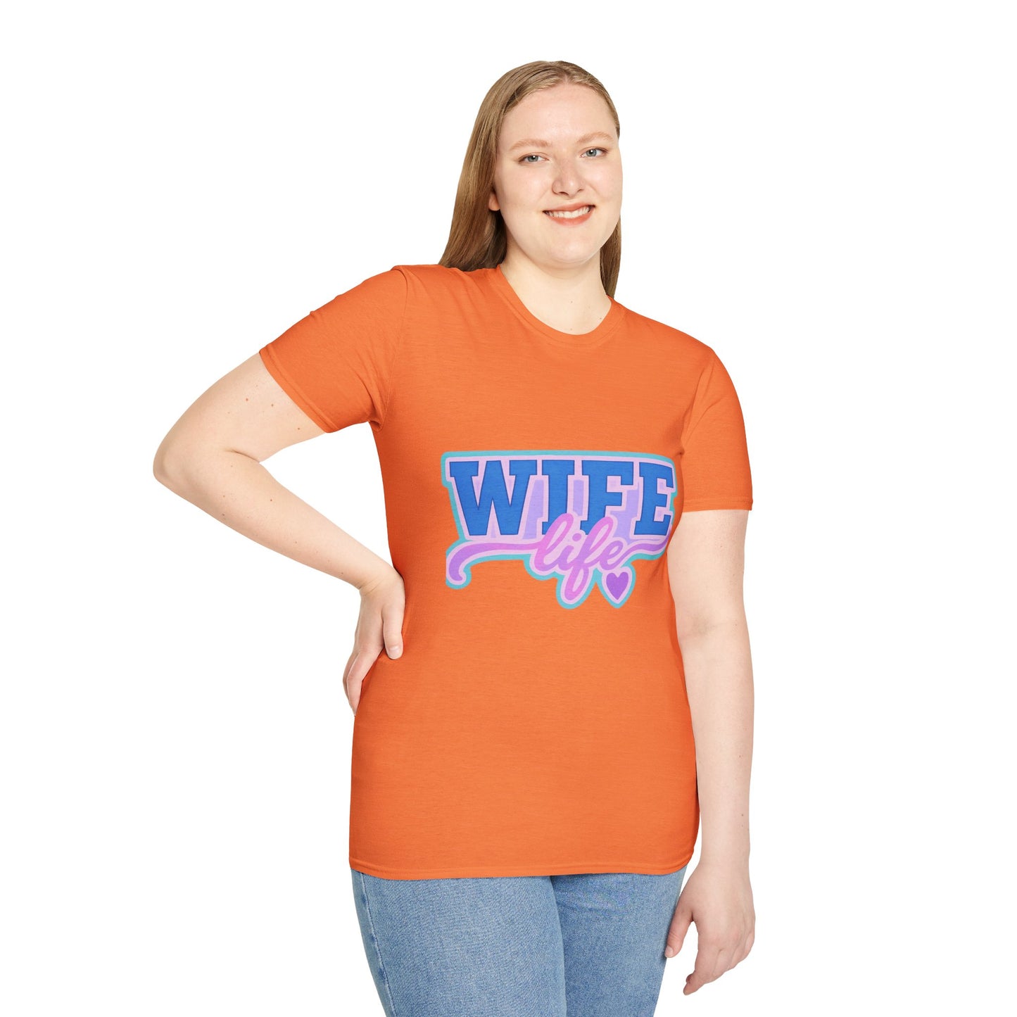 Wife Life T-Shirt, Cute Wife Tee, Unisex Graphic Shirt, Gift for Her, Couple's Apparel, Casual Wear, Birthday Gift