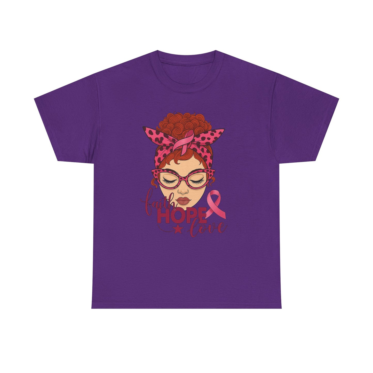 Hope, Faith & Love: Pink Ribbon Awareness Tee