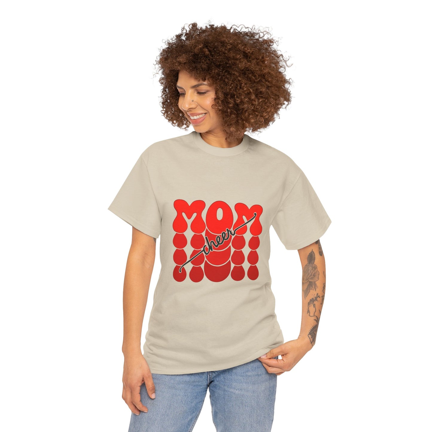 Retro Mom Cheer Tee – Bold Support & Spirit Shirt